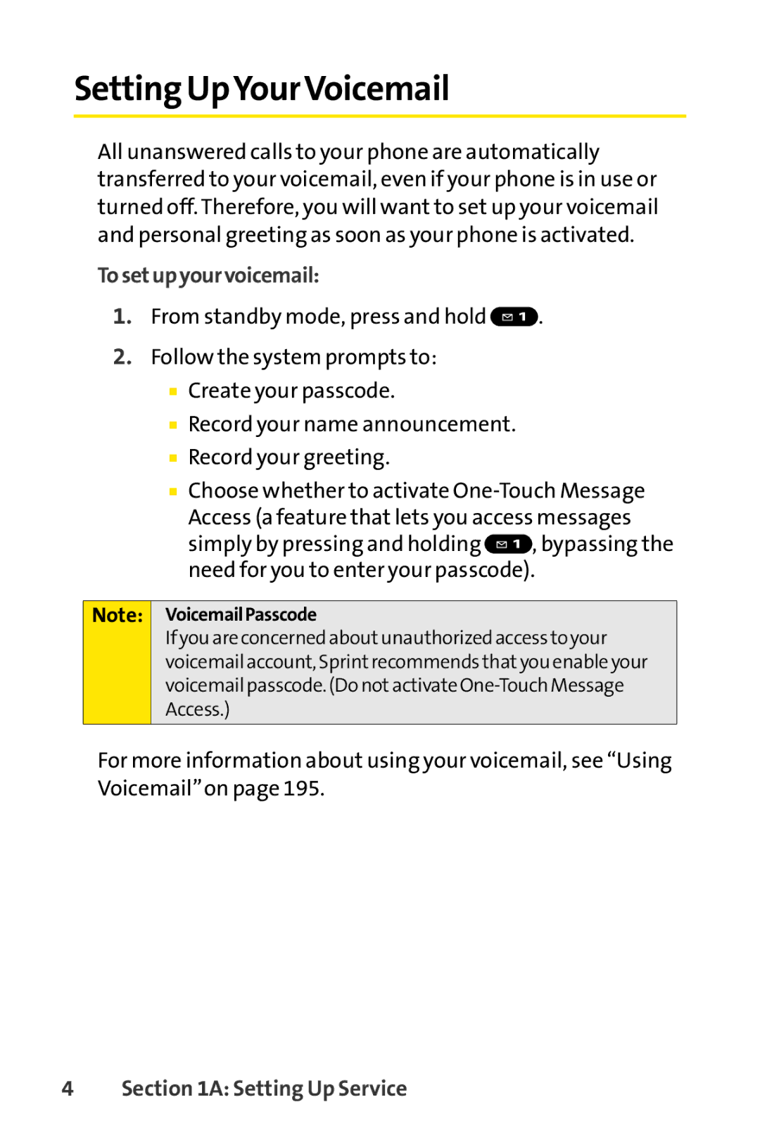 Sanyo SCP-3200 manual Setting UpYourVoicemail, Tosetupyourvoicemail 