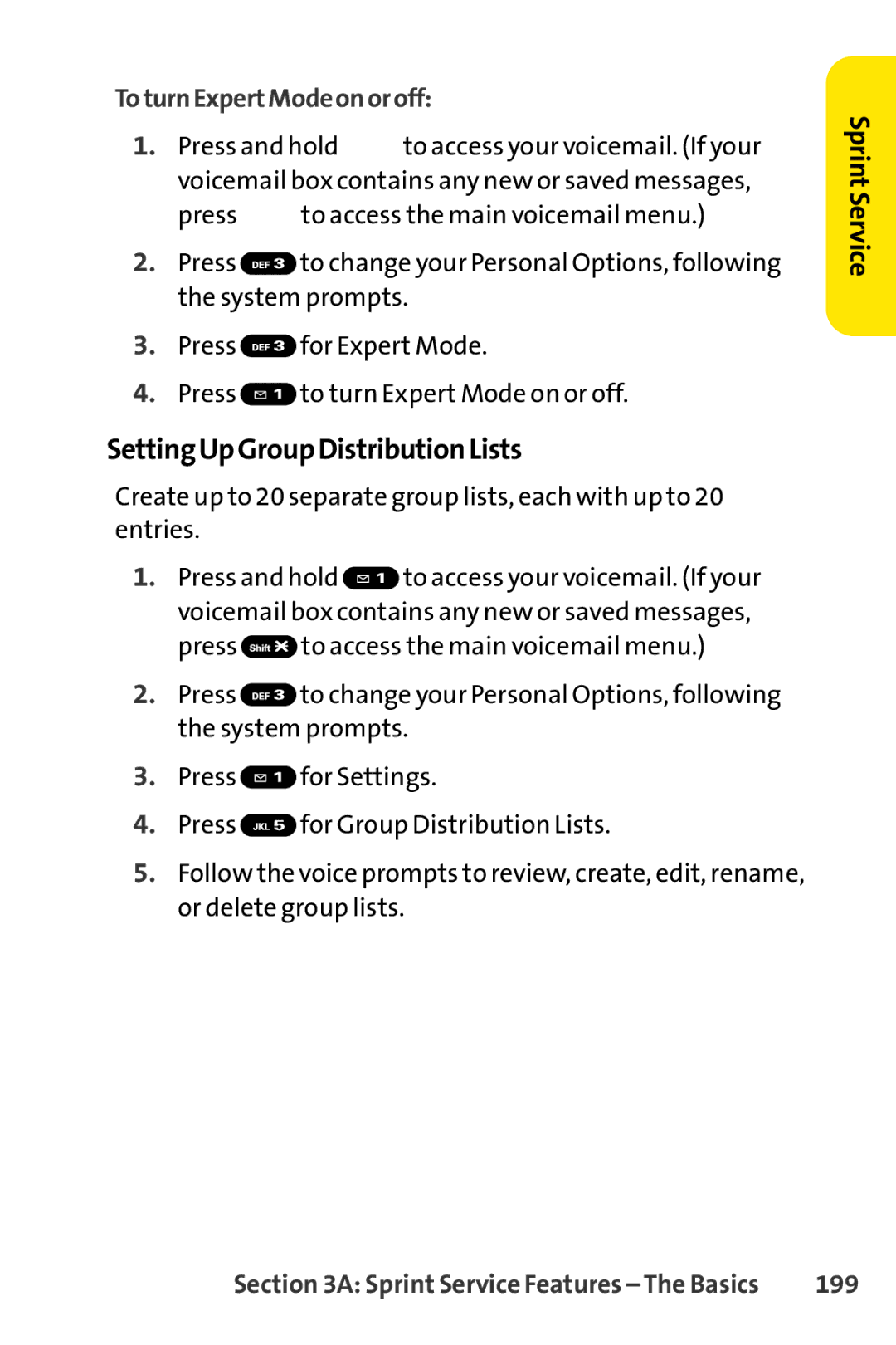 Sanyo SCP-3200 manual SettingUpGroupDistributionLists, ToturnExpertModeonoroff, 199 