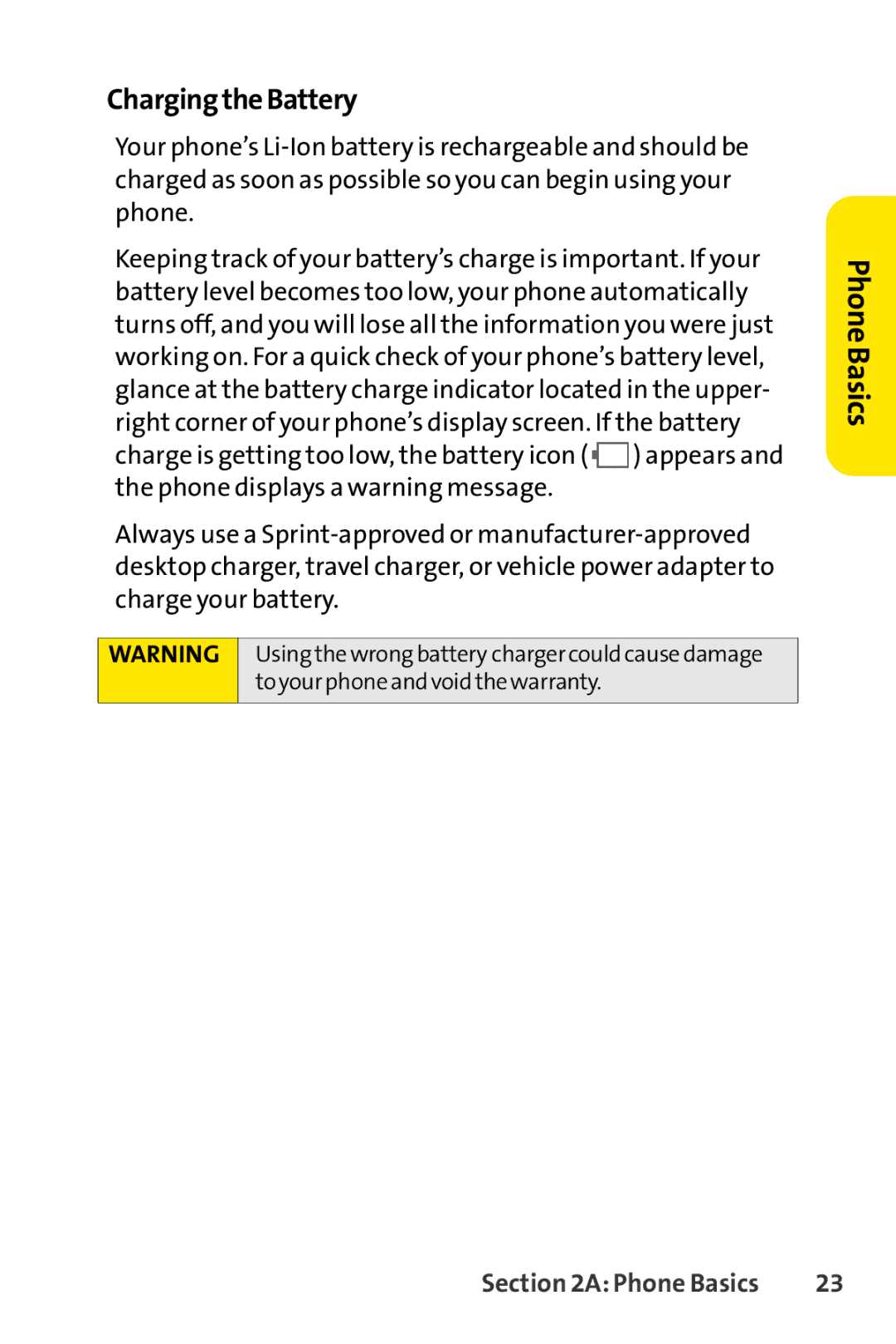 Sanyo SCP-3200 manual ChargingtheBattery 