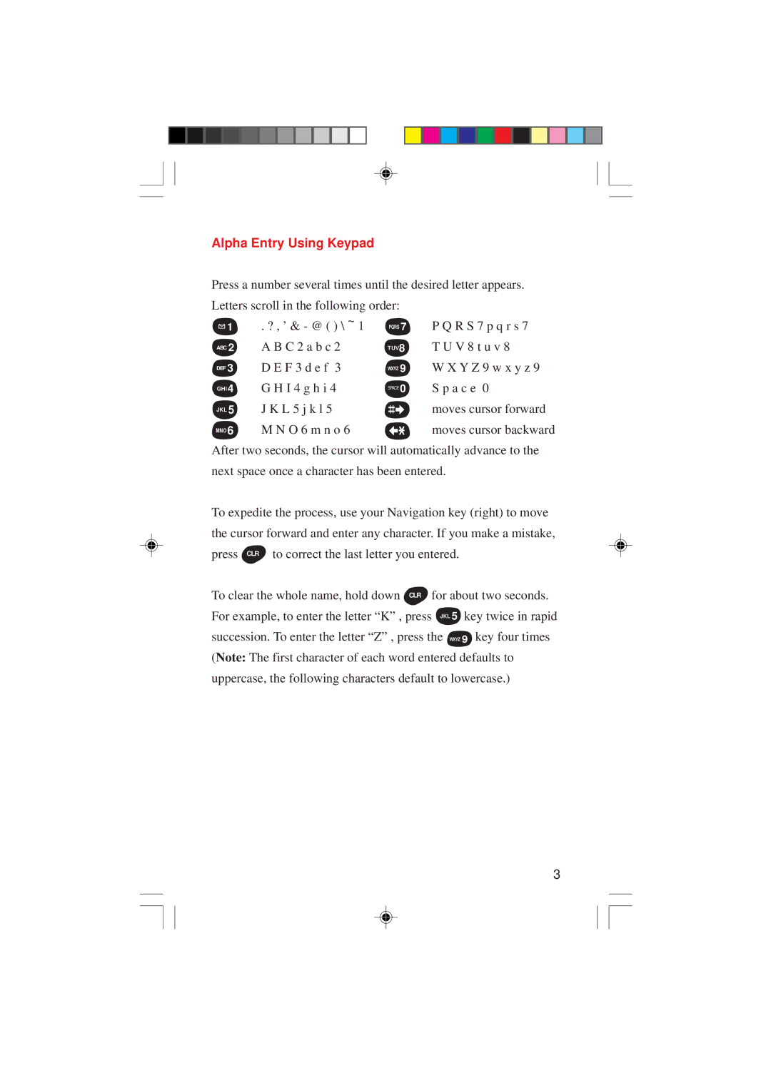 Sanyo SCP-4000 manual Alpha Entry Using Keypad 