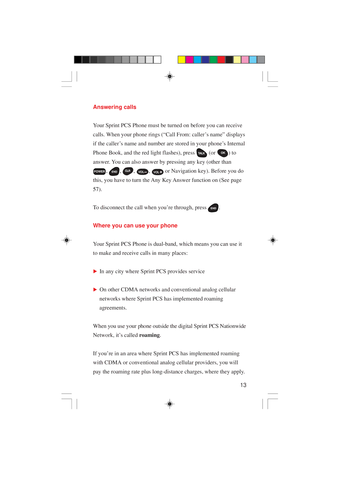 Sanyo SCP-4000 manual Answering calls, Where you can use your phone 