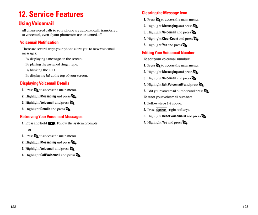 Sanyo SCP-4920 manual Service Features, Using Voicemail 