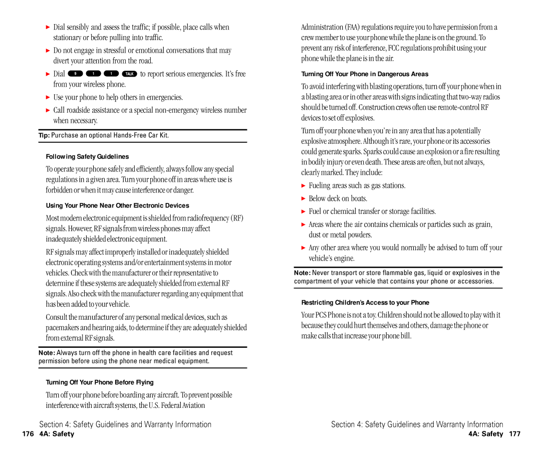 Sanyo SCP-6400 manual Following Safety Guidelines, Using Your Phone Near Other Electronic Devices 