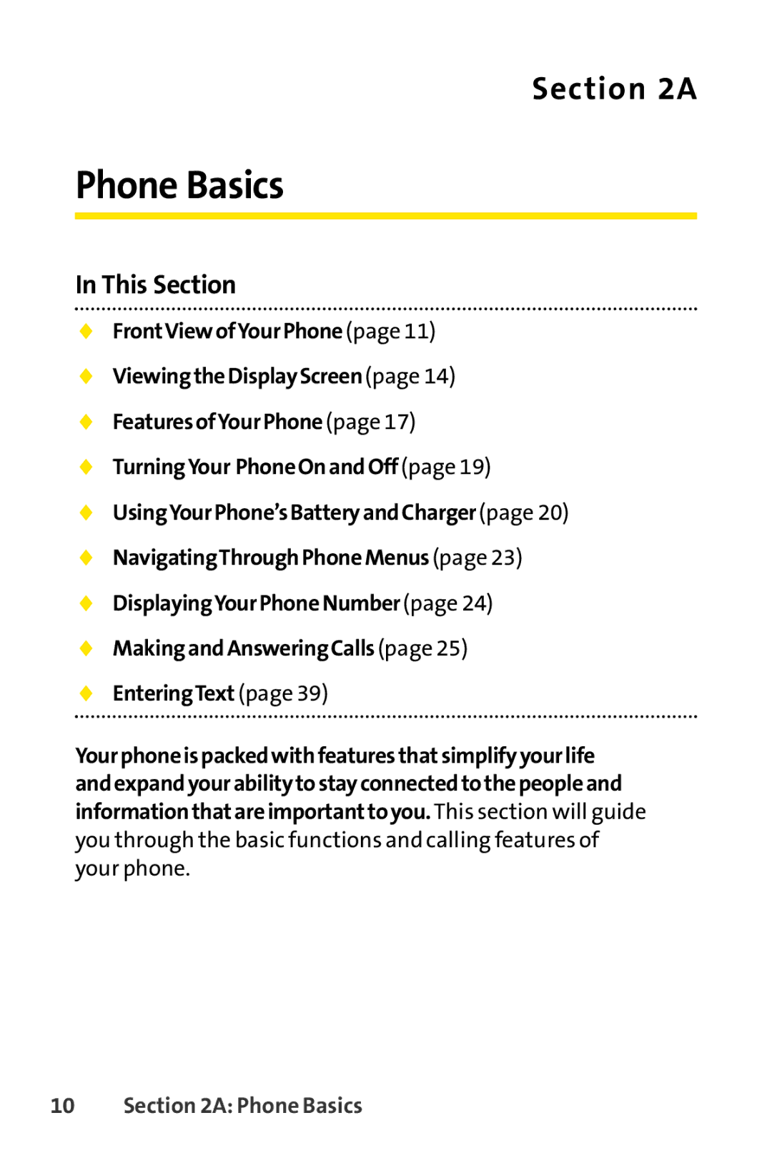 Sanyo SCP-6650KTB, Sanyo manual Phone Basics 