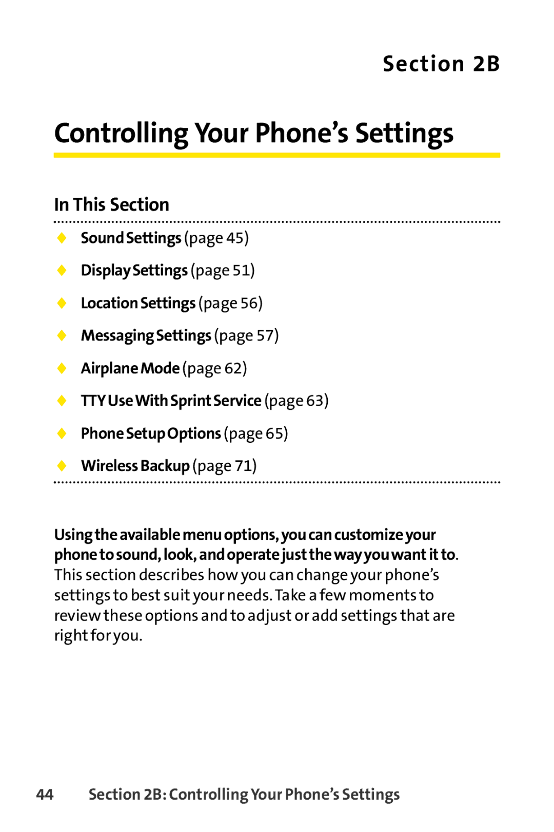 Sanyo SCP-6650KTB, Sanyo manual Controlling Your Phone’s Settings 