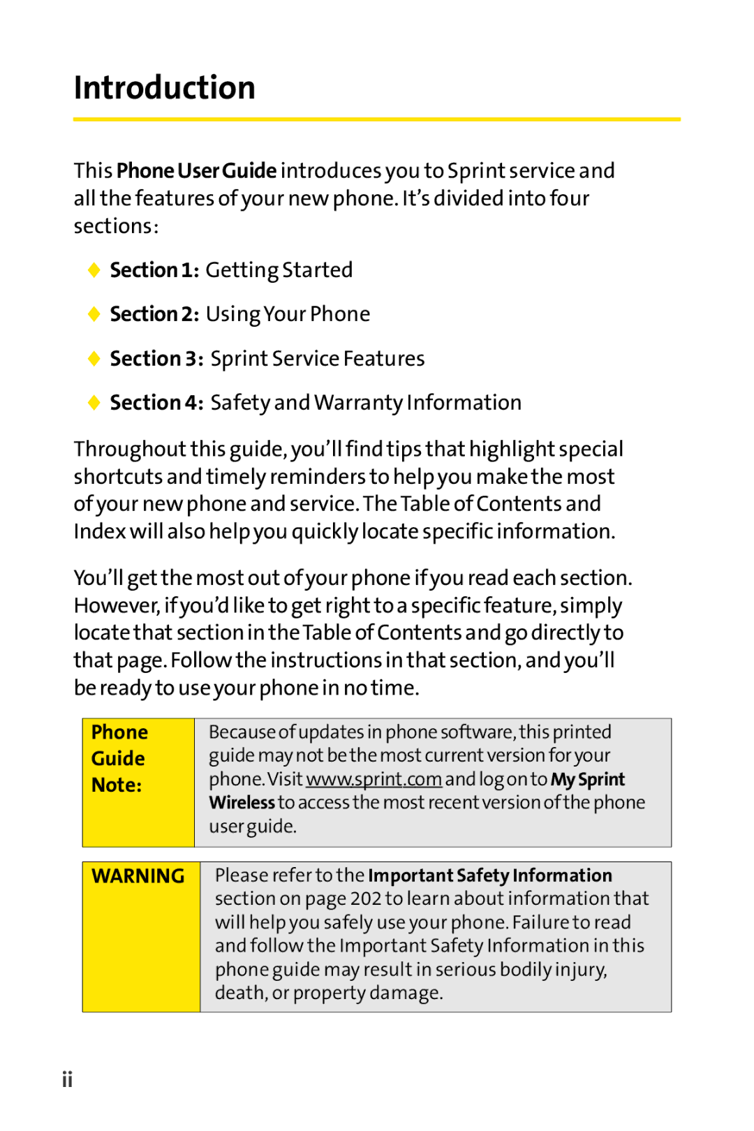 Sanyo SCP-6650KTB, Sanyo manual Introduction, Phone Guide 