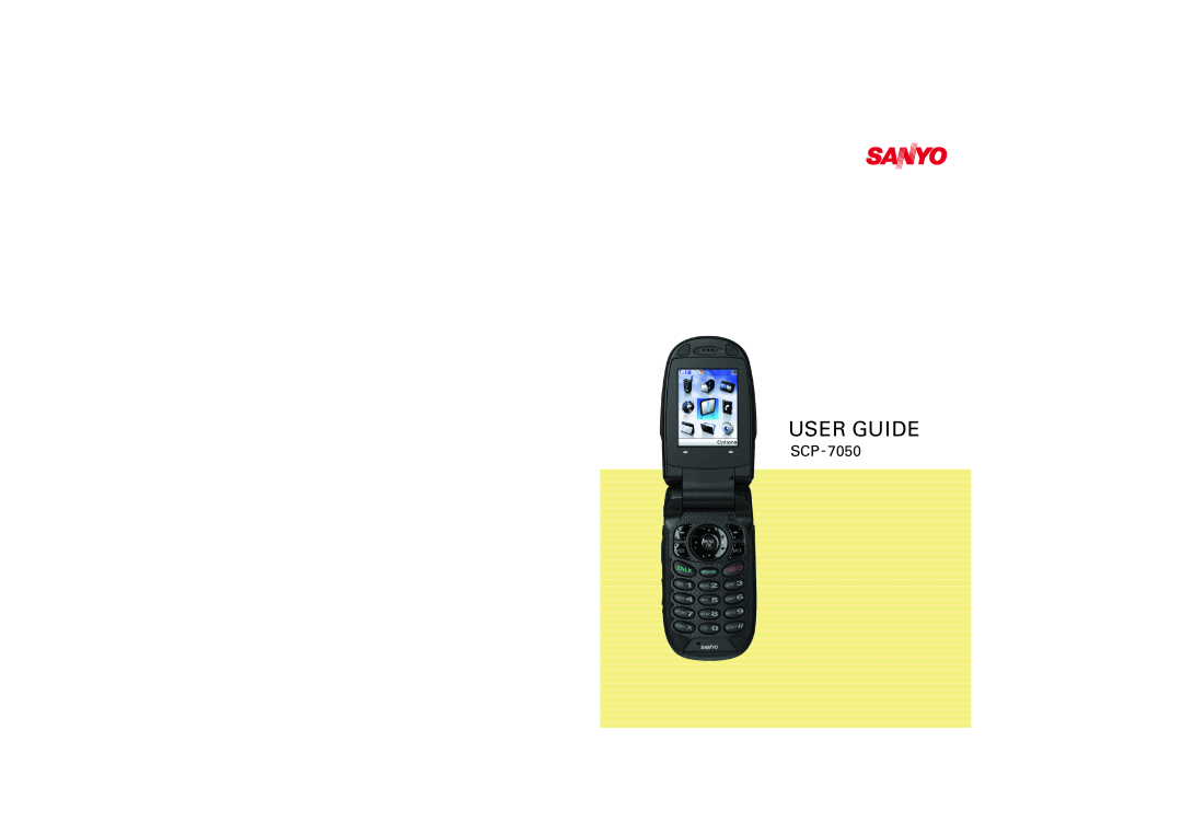 Sanyo SCP-7050 manual User Guide 