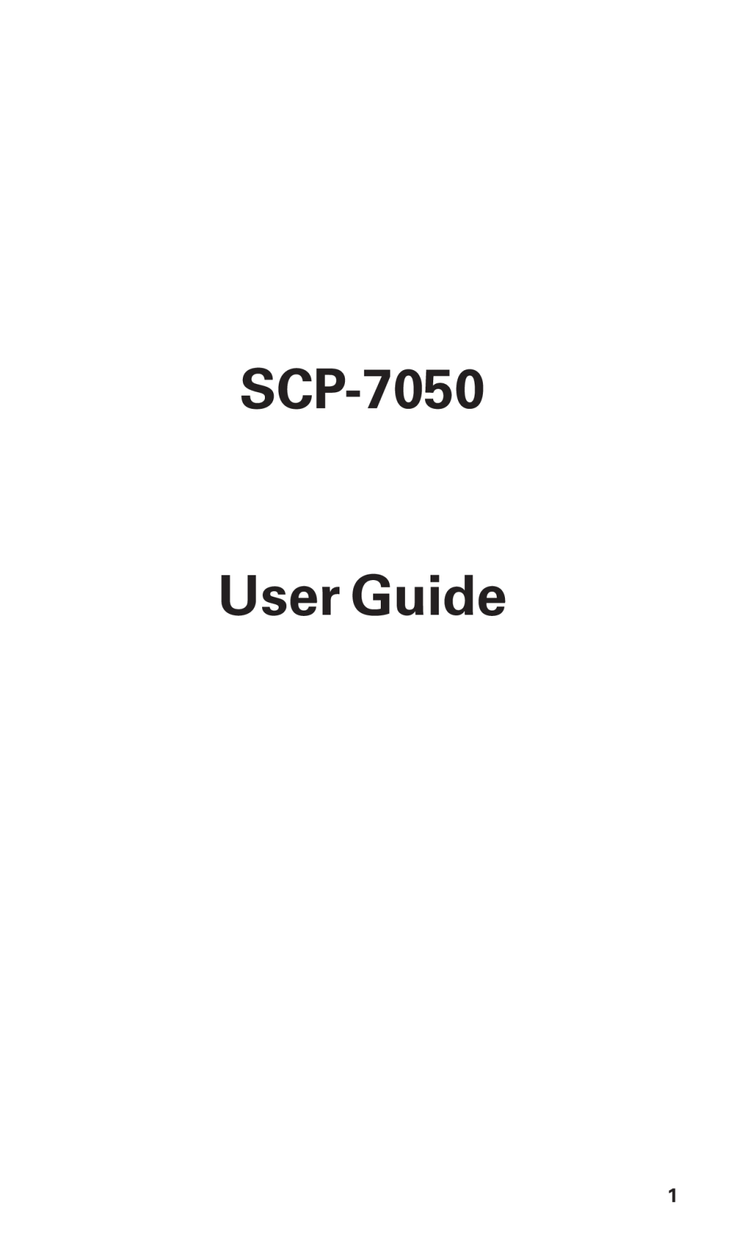 Sanyo manual SCP-7050 User Guide 