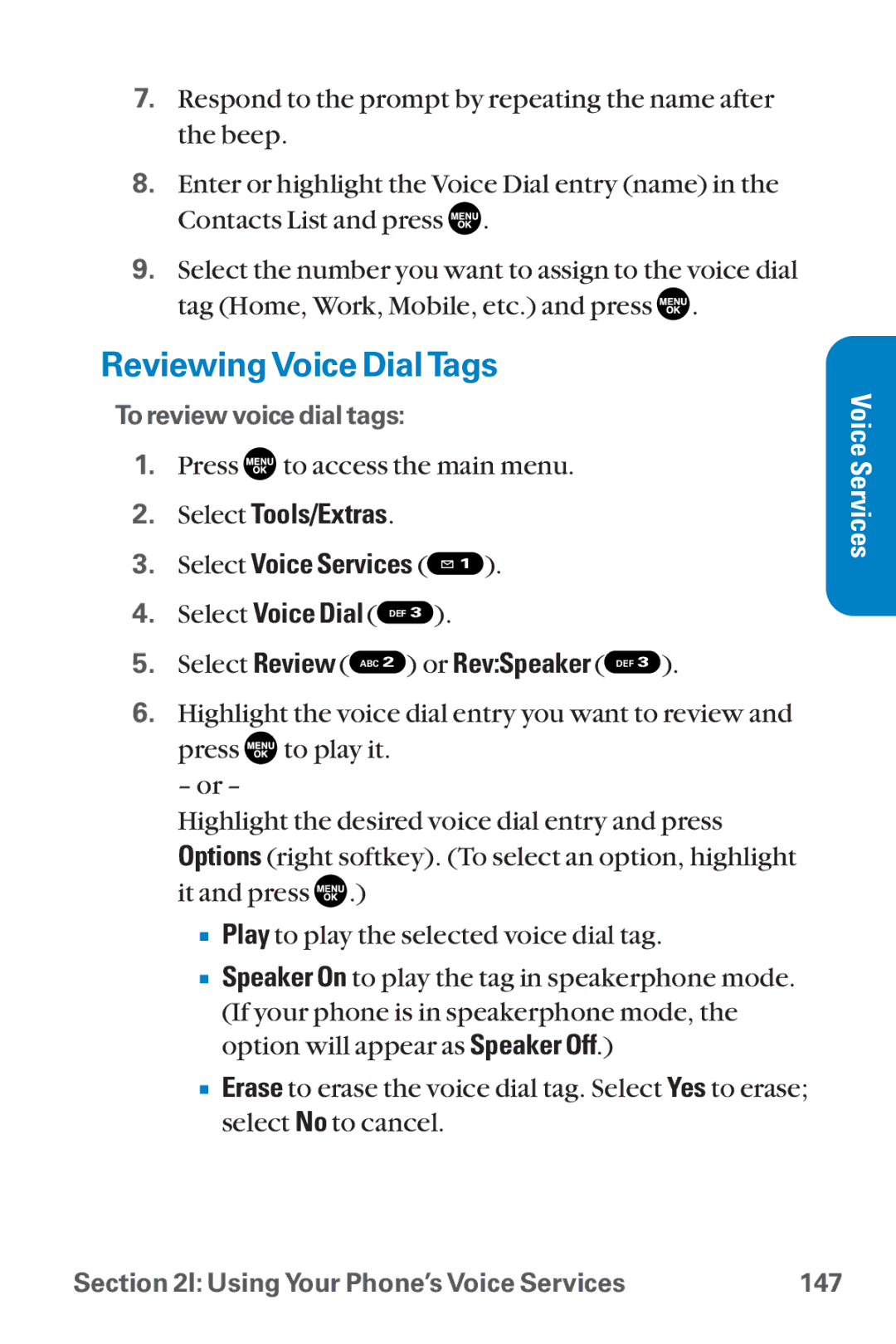 Sanyo SCP-8300 warranty ReviewingVoice DialTags 