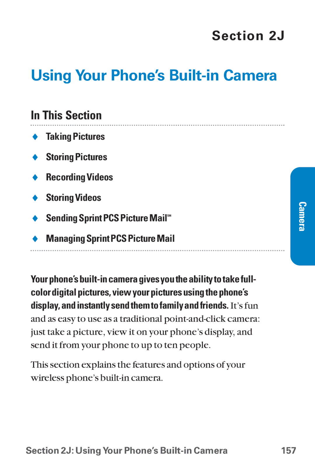 Sanyo SCP-8300 warranty Using Your Phone’s Built-in Camera 