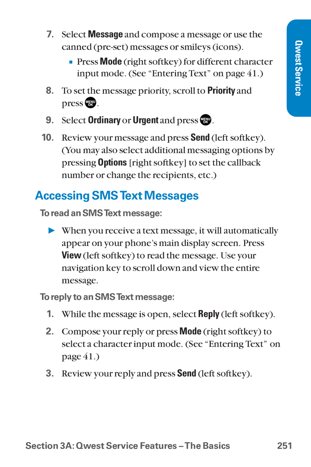 Sanyo SCP-8300 warranty Accessing SMSText Messages 