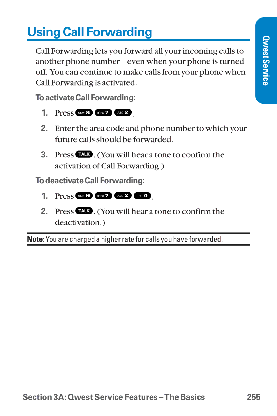 Sanyo SCP-8300 warranty Using Call Forwarding 