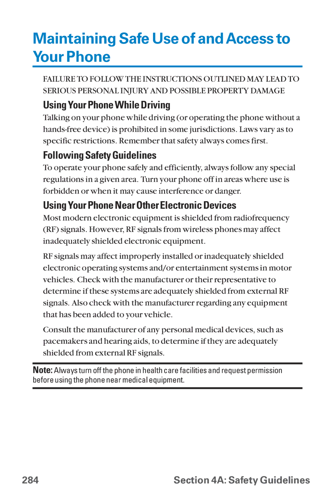 Sanyo SCP-8300 warranty Maintaining Safe Use of and Access to Your Phone, Using Your Phone While Driving 