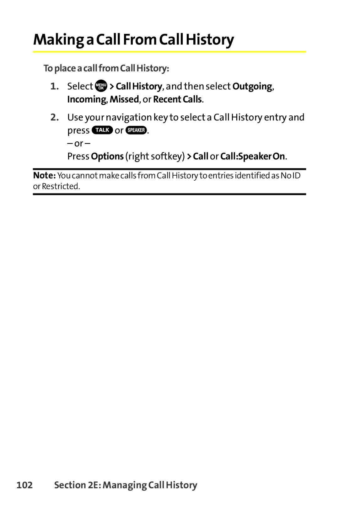 Sanyo SCP-8400 manual Making a Call From Call History, ToplaceacallfromCallHistory 