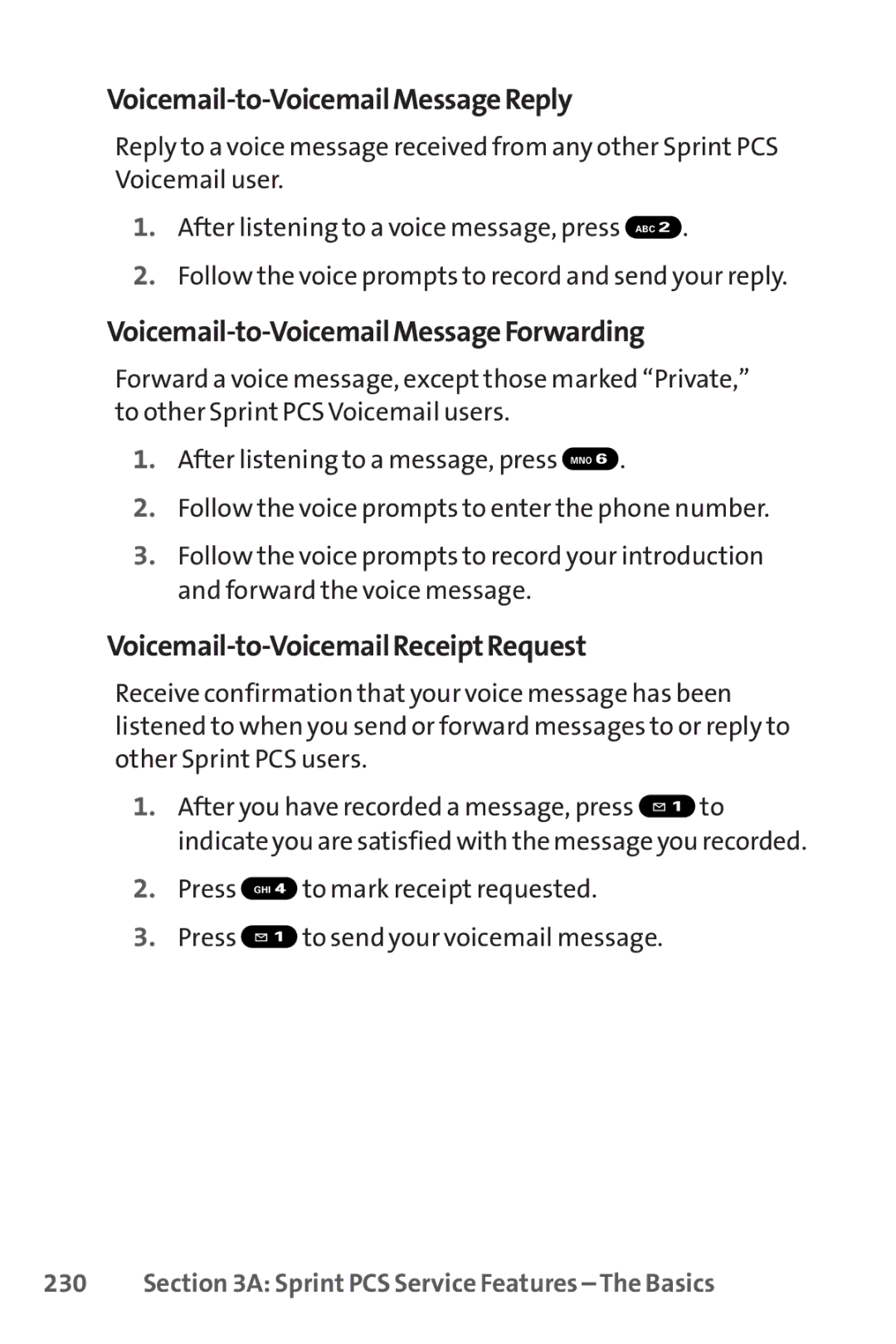 Sanyo SCP-8400 manual Voicemail-to-VoicemailMessageReply, Voicemail-to-VoicemailMessageForwarding 