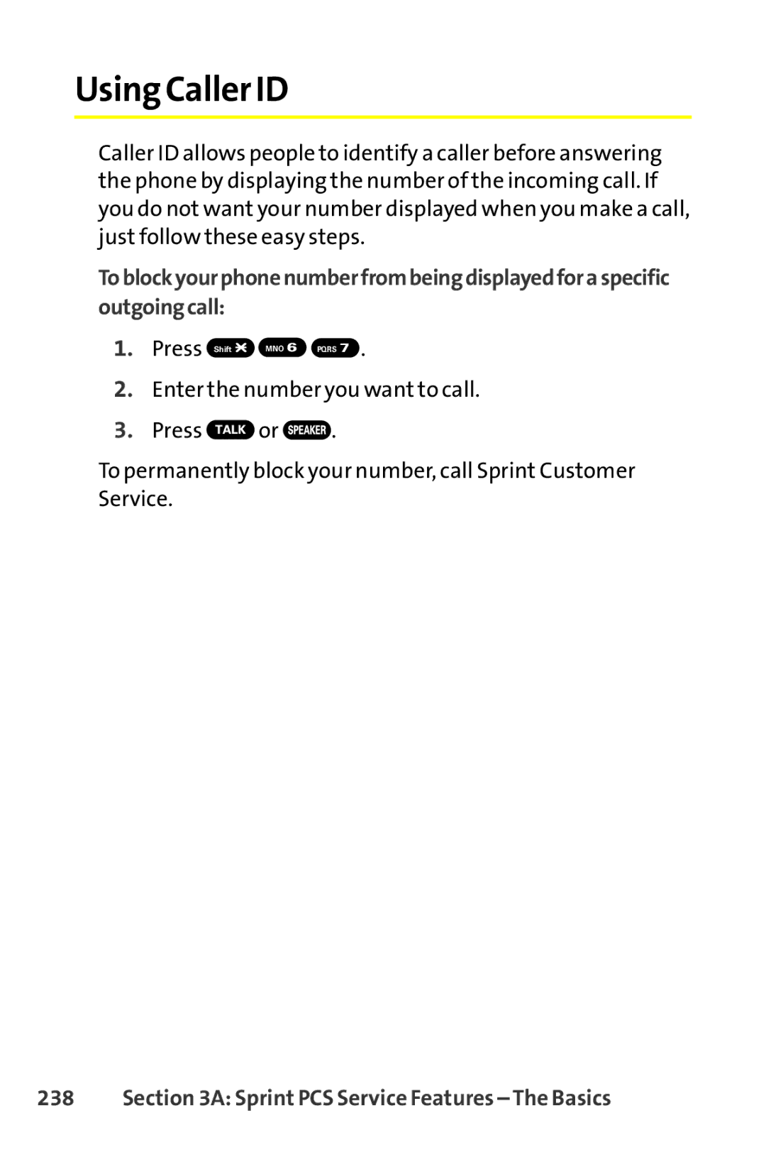 Sanyo SCP-8400 manual Using Caller ID, Press Shift 