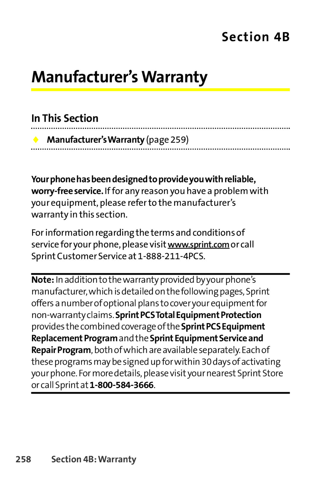 Sanyo SCP-8400 manual Manufacturer’s Warranty,  Manufacturer’sWarranty 