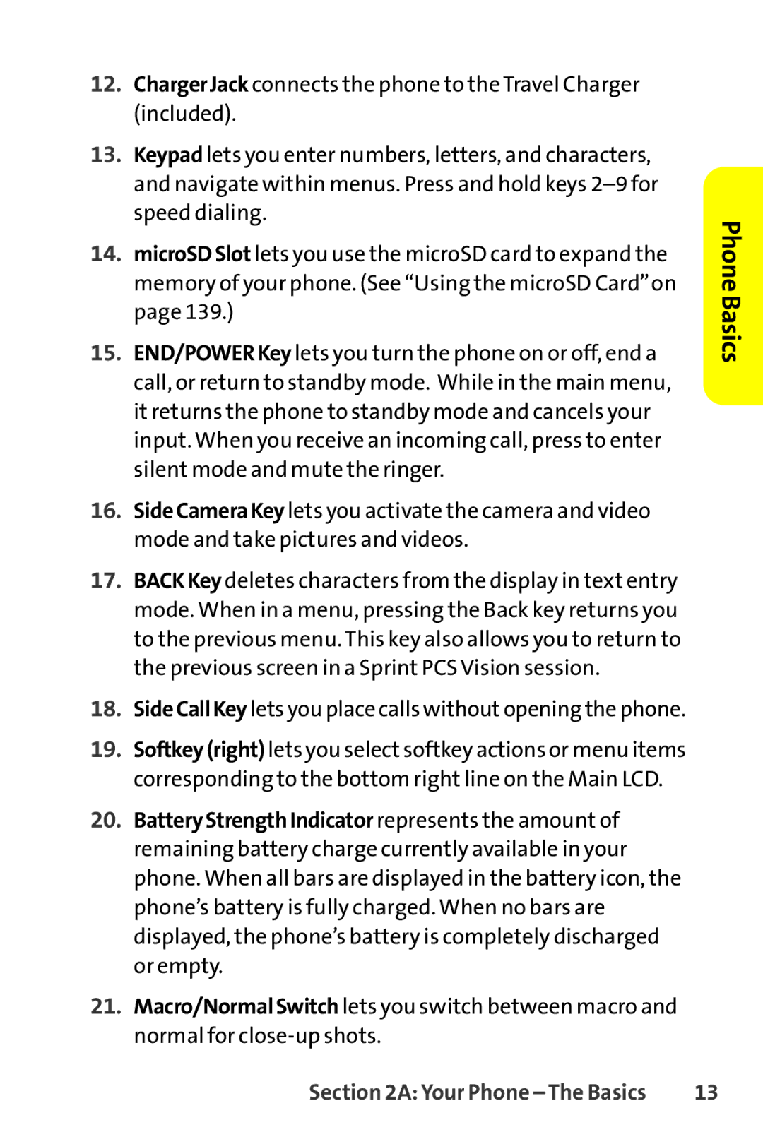 Sanyo SCP-8400 manual SideCallKey lets you place calls without opening the phone 