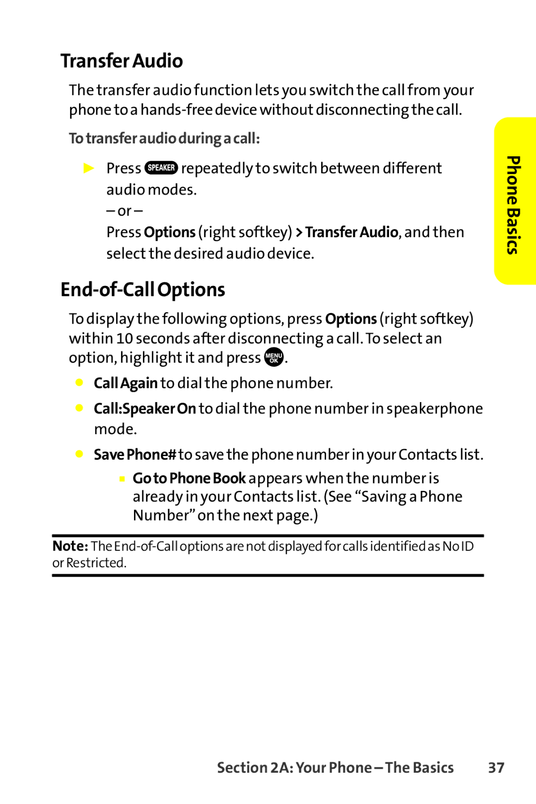 Sanyo SCP-8400 manual Transfer Audio, End-of-Call Options, Totransferaudioduringacall 