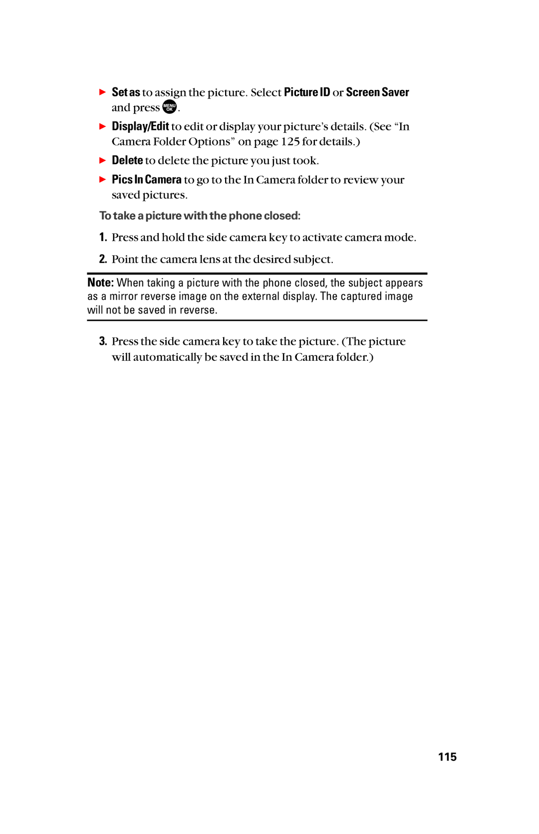 Sanyo scp8300 manual To take a picture with the phone closed 