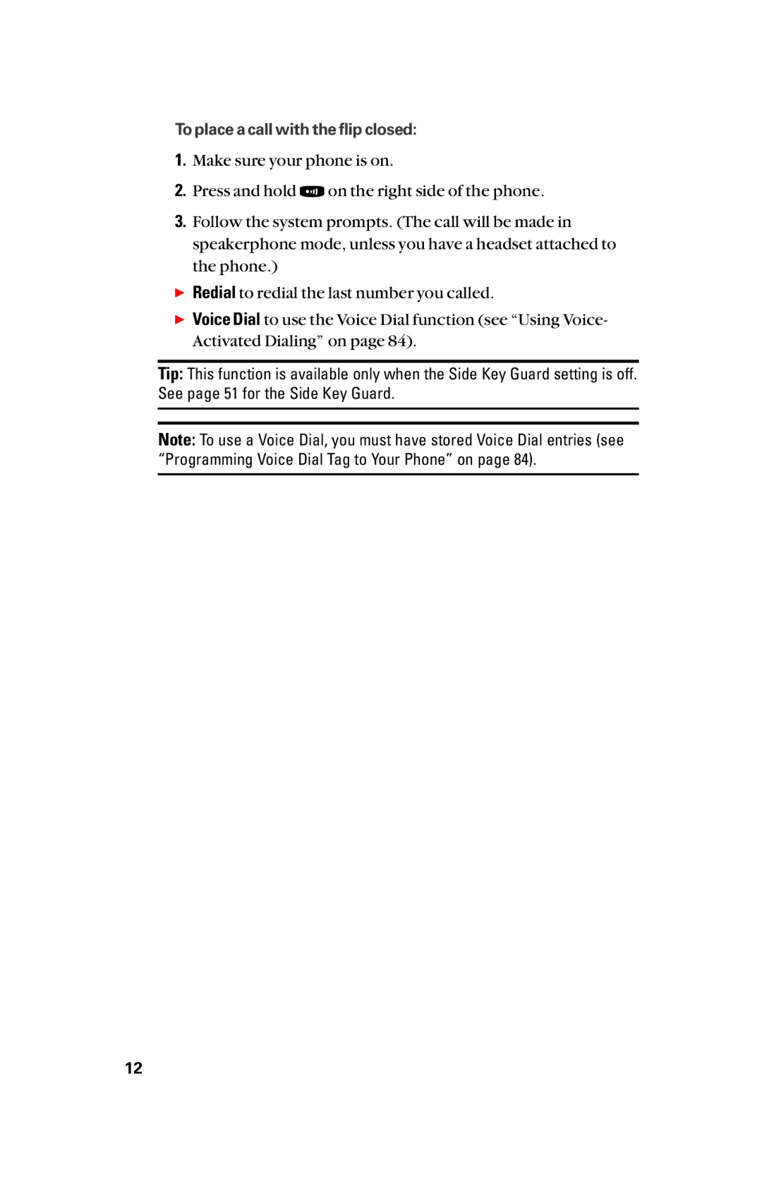 Sanyo scp8300 manual To place a call with the flip closed 