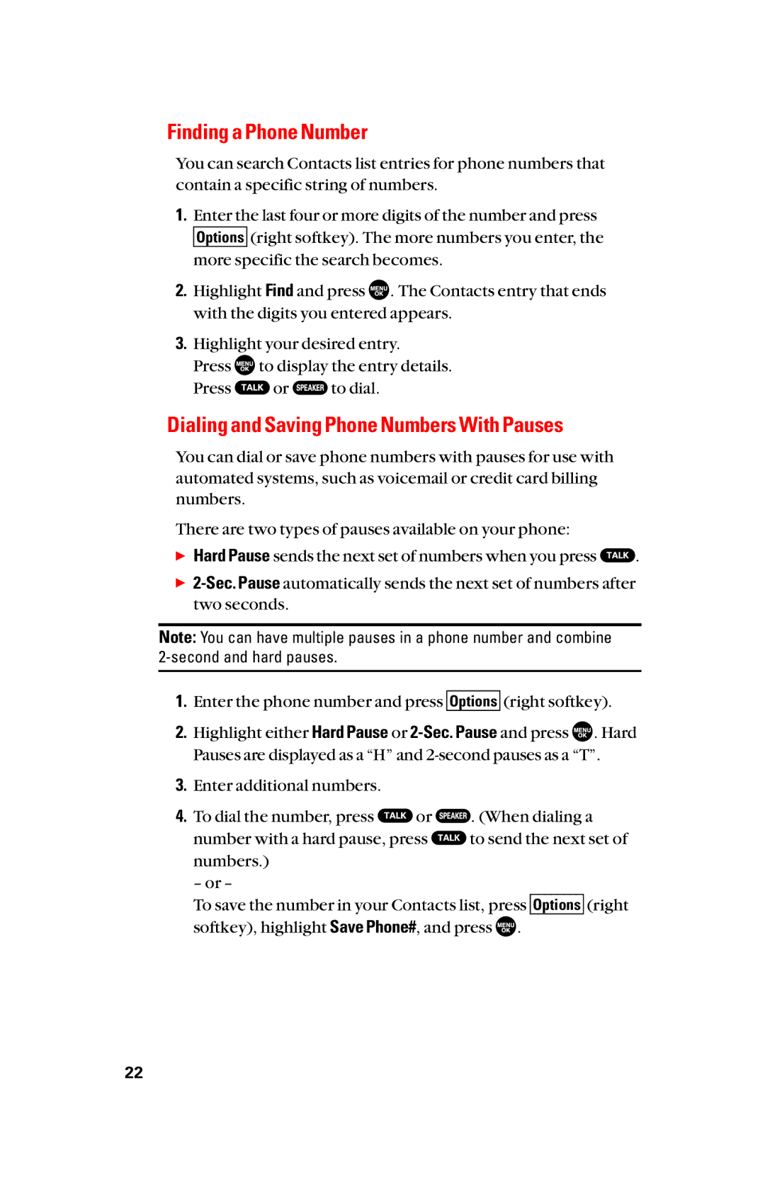 Sanyo scp8300 manual Finding a Phone Number, Dialing and Saving Phone Numbers With Pauses 