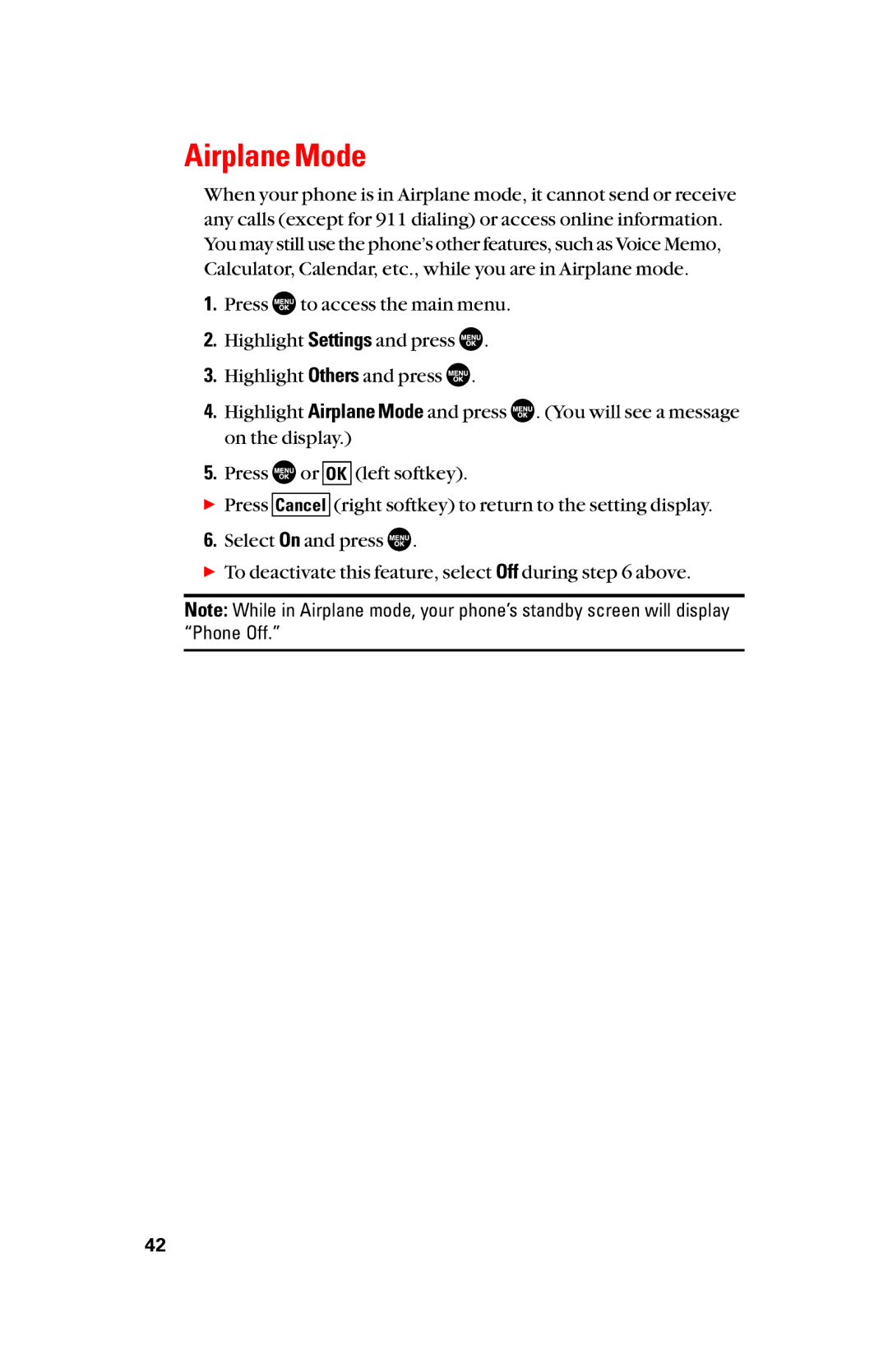 Sanyo scp8300 manual Airplane Mode 