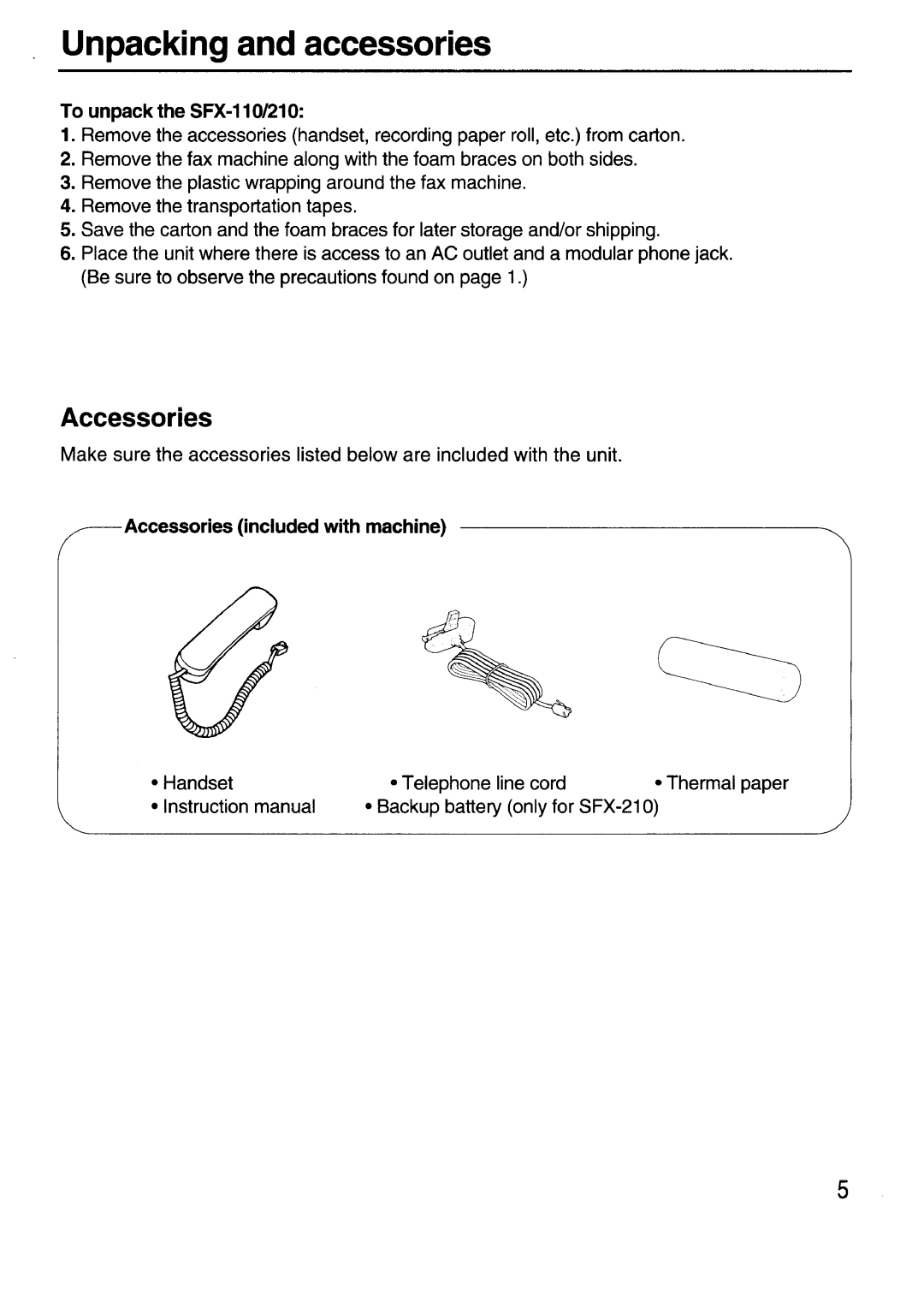 Sanyo SFX-210 manual 