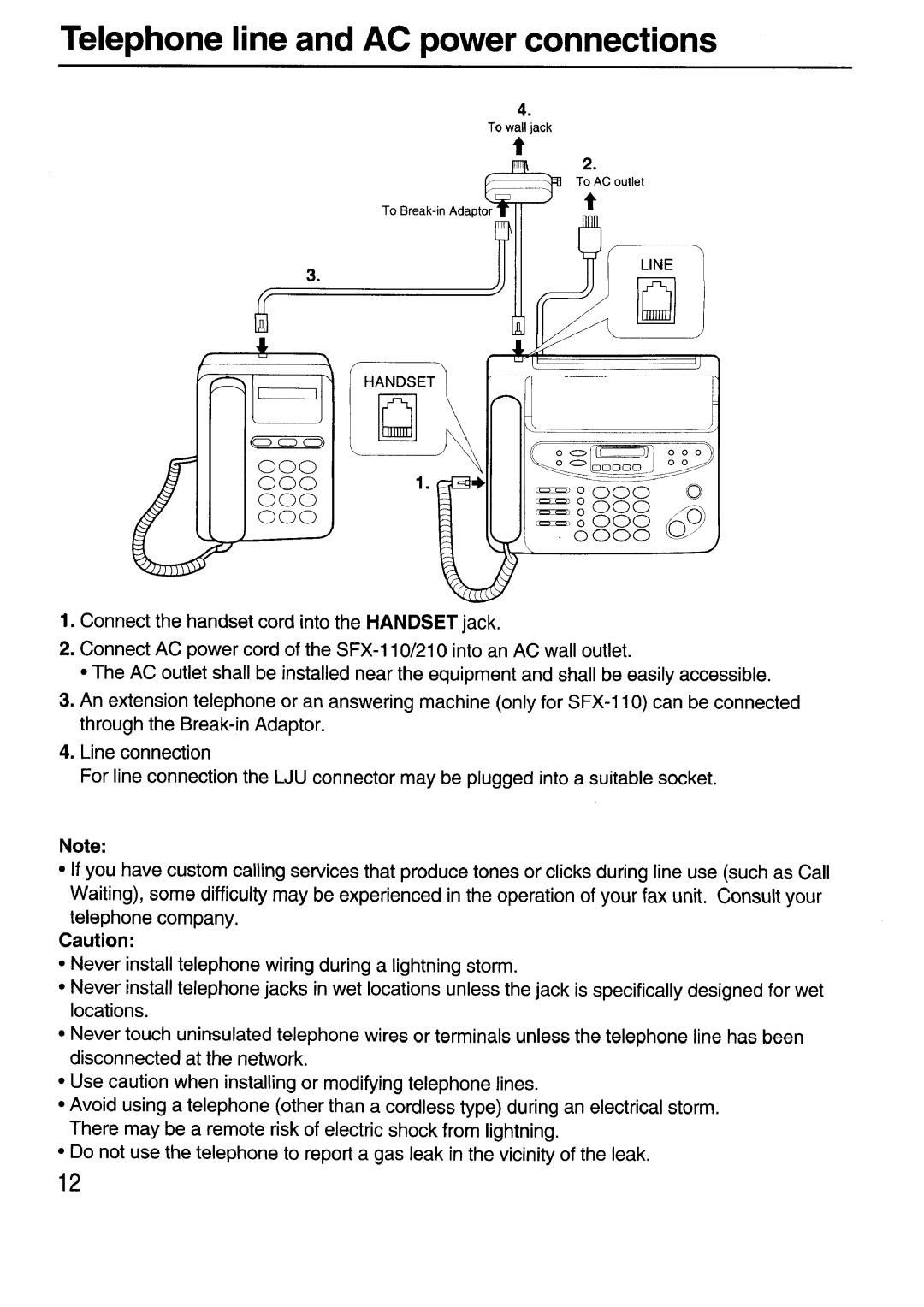 Sanyo SFX-210 manual 