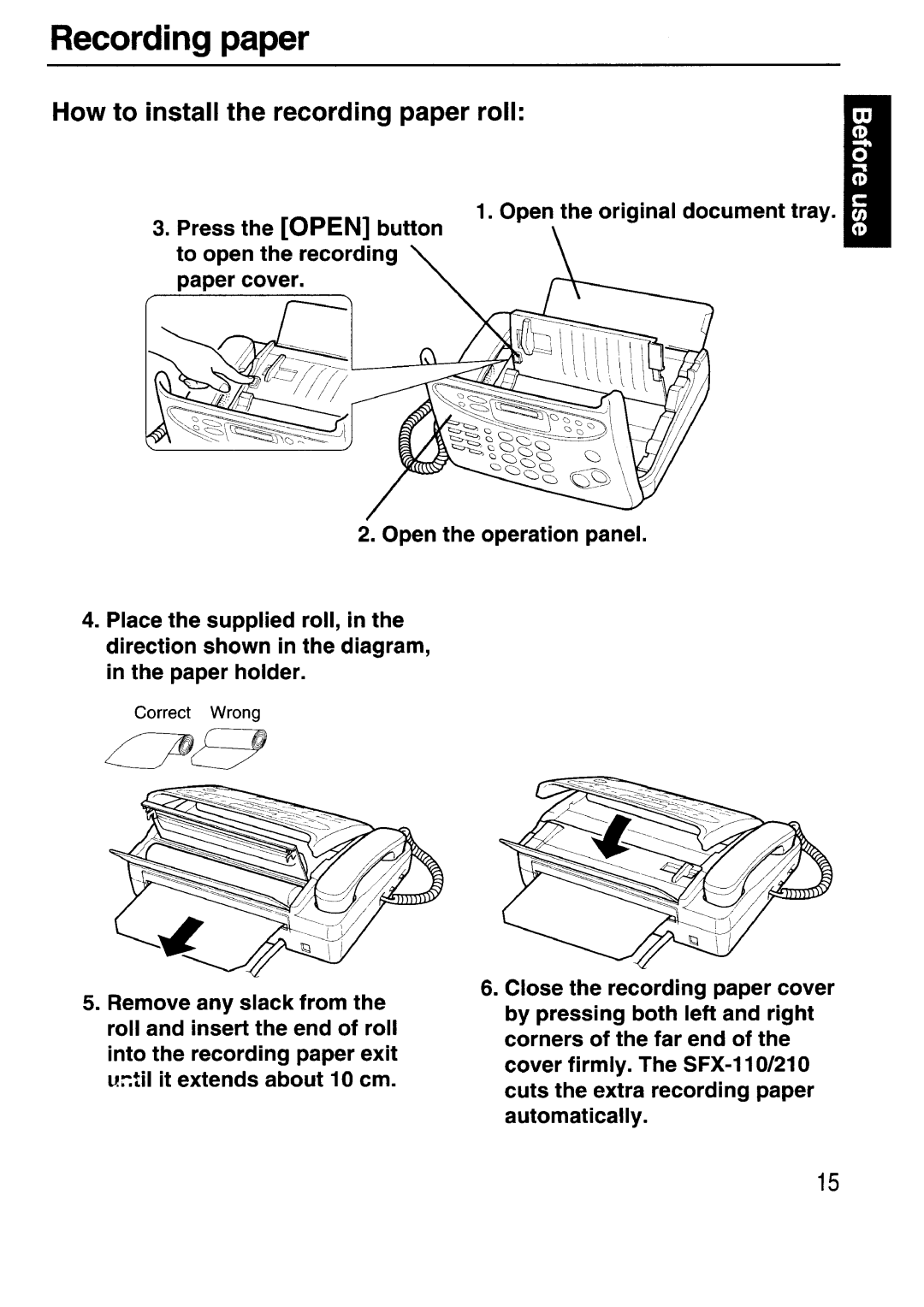 Sanyo SFX-210 manual 