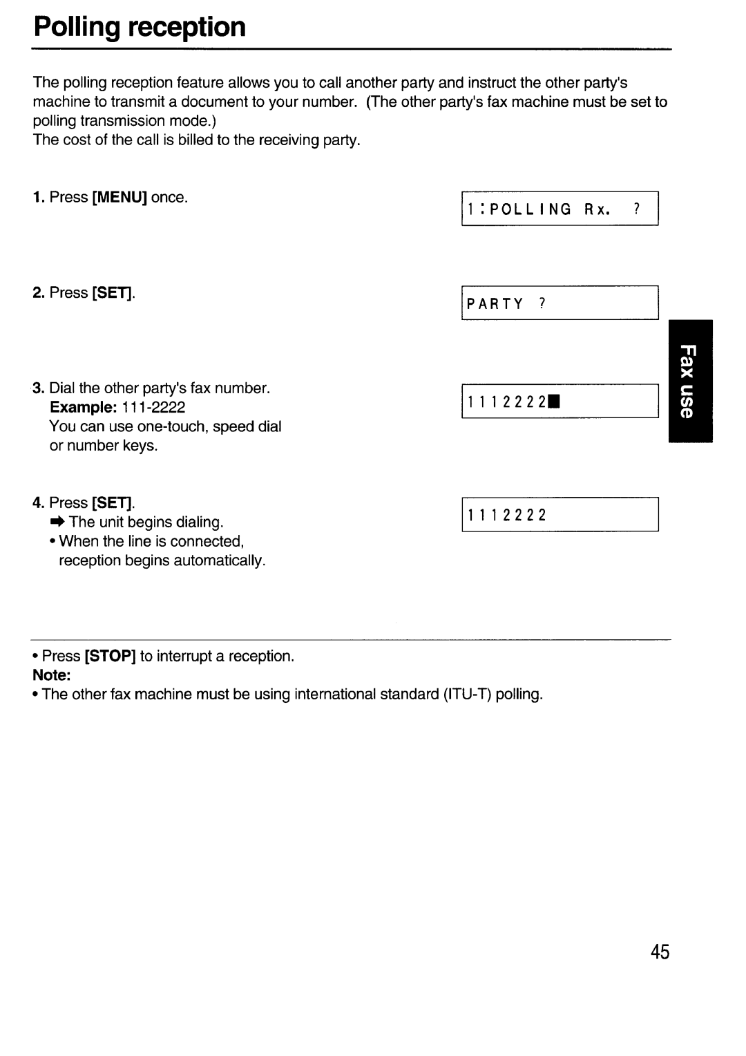 Sanyo SFX-210 manual 