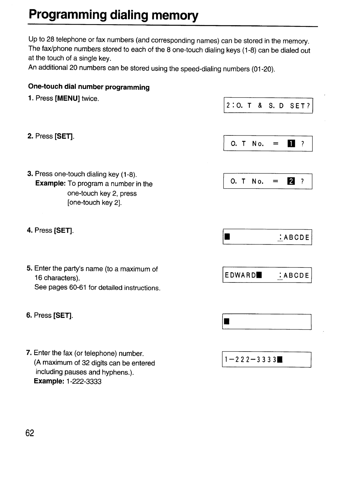 Sanyo SFX-210 manual 