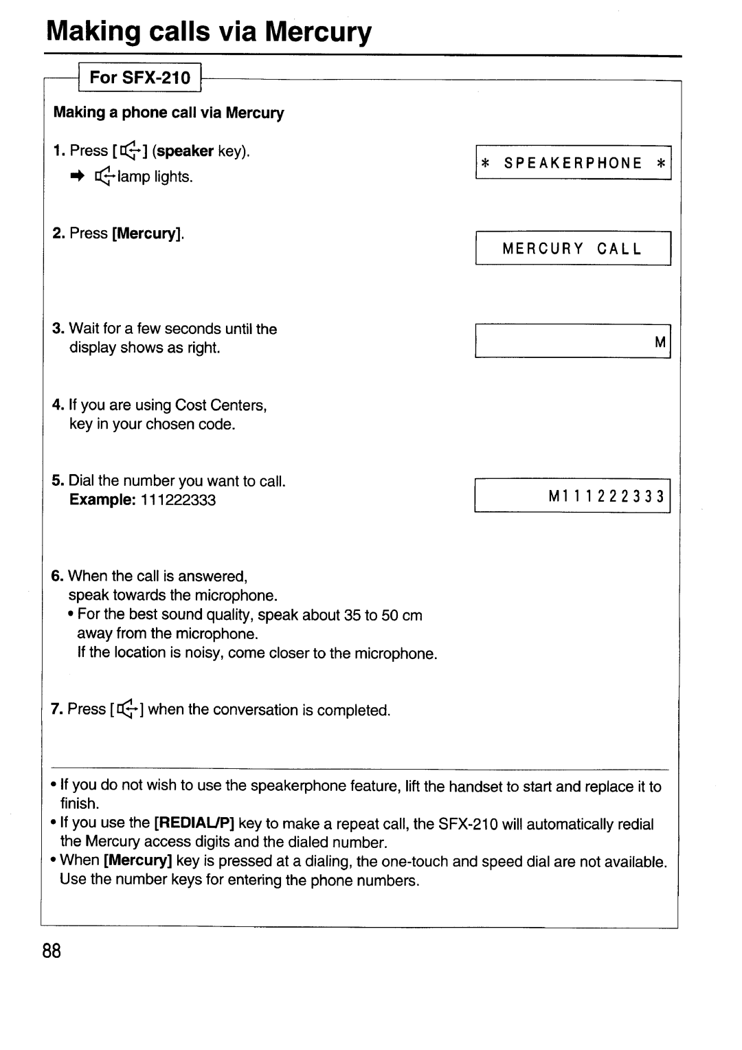 Sanyo SFX-210 manual 