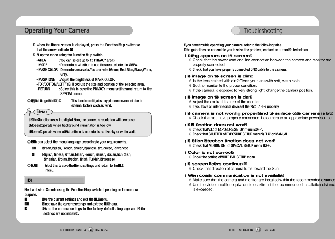 Sanyo SID-70 manual Troubleshooting, Exit 