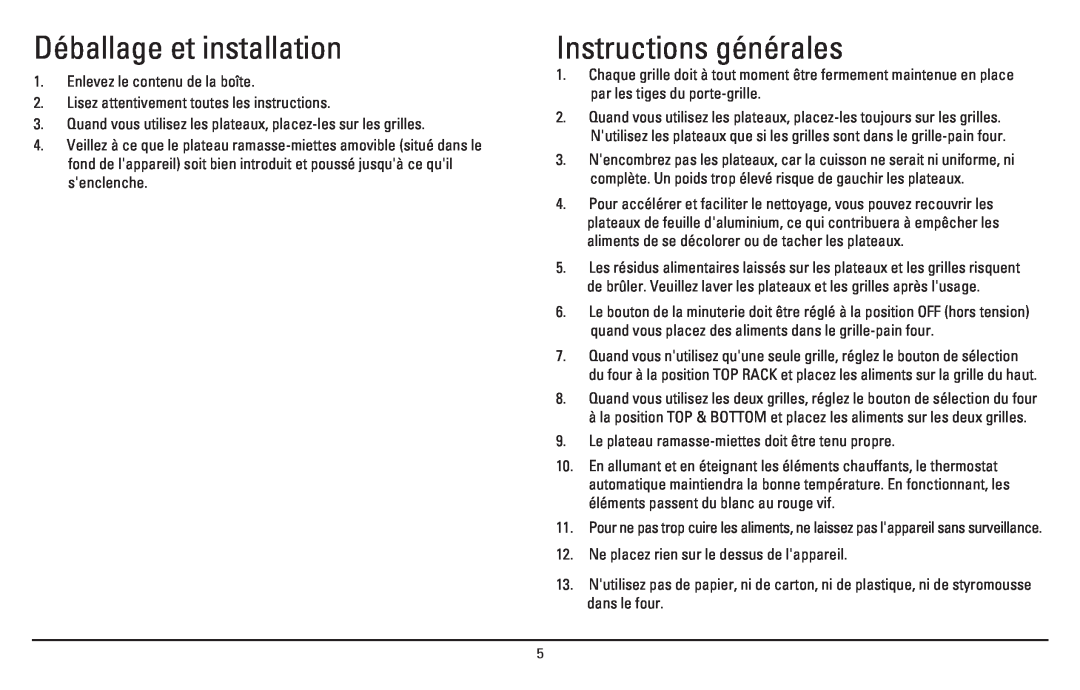 Sanyo SK-7S instruction manual Déballage et installation, Instructions générales 