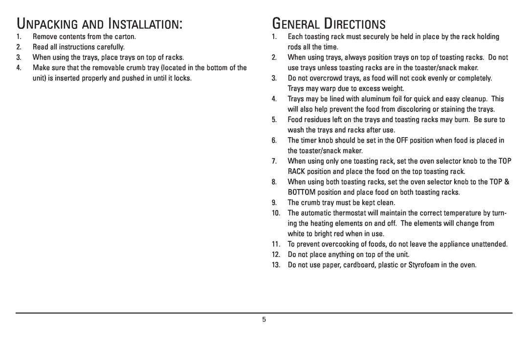 Sanyo SK-7S instruction manual Unpacking And Installation, General Directions 