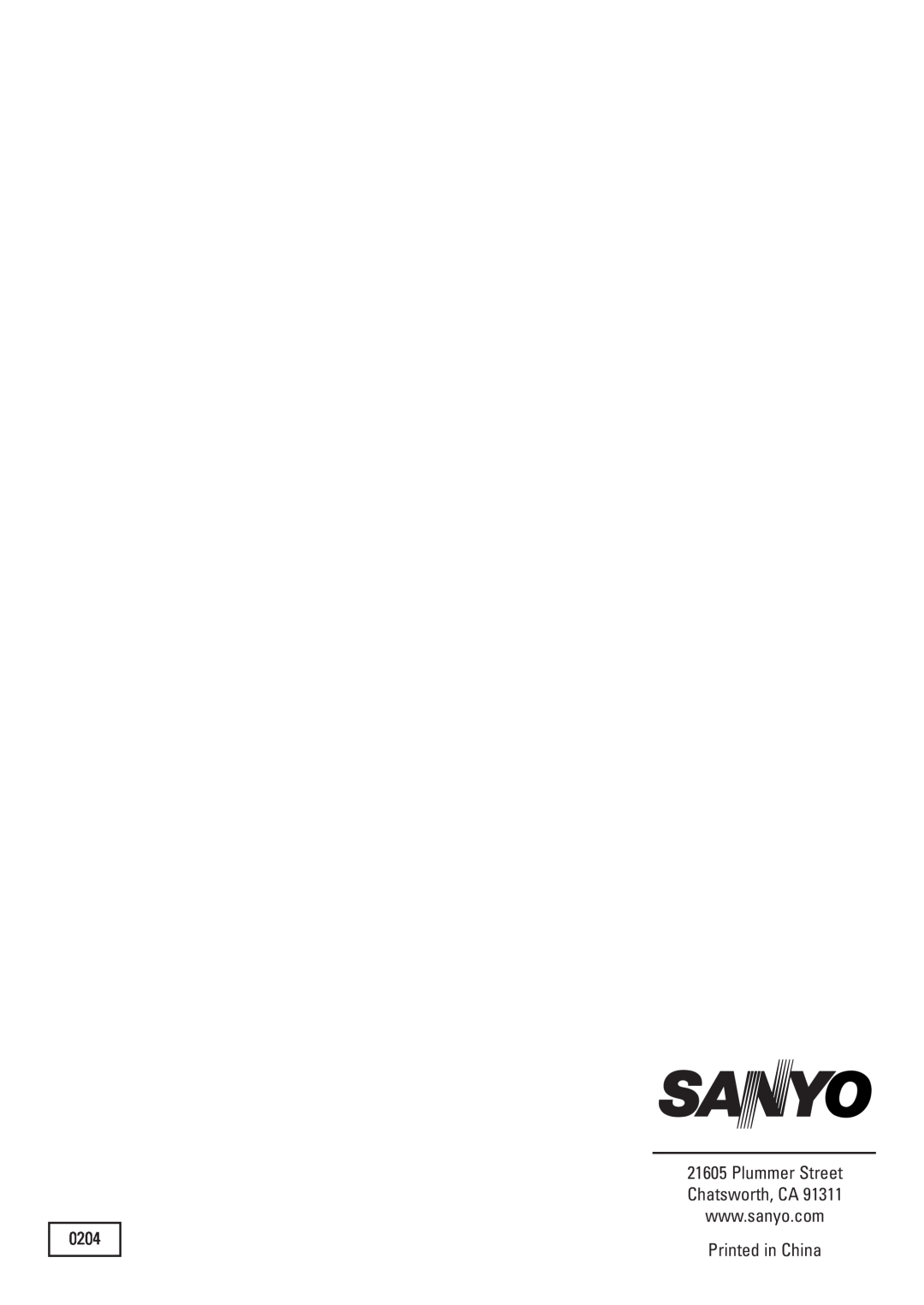 Sanyo SK-VF7S instruction manual 0204 