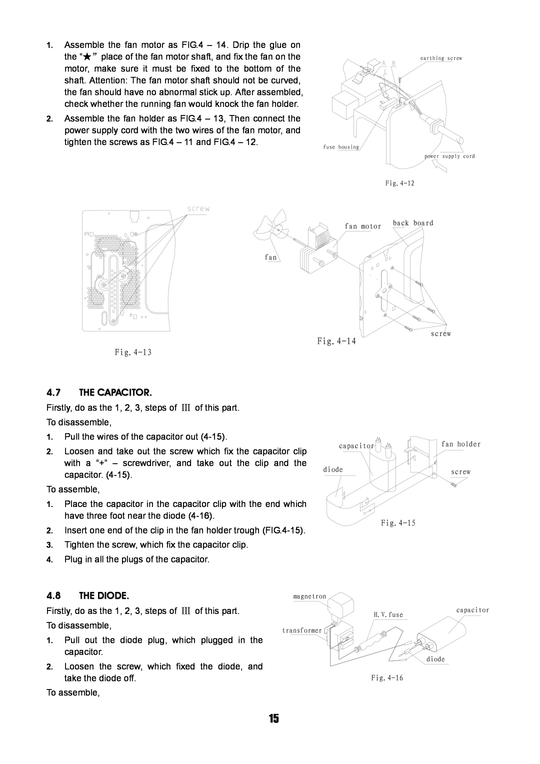 Sanyo SM-GA0005 service manual 4.7THE CAPACITOR, 4.8THE DIODE 