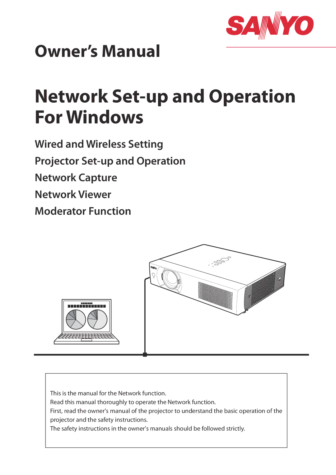 Sanyo QXXAVC922---P, SO-WIN-KF3AC owner manual Network Set-up and Operation For Windows 