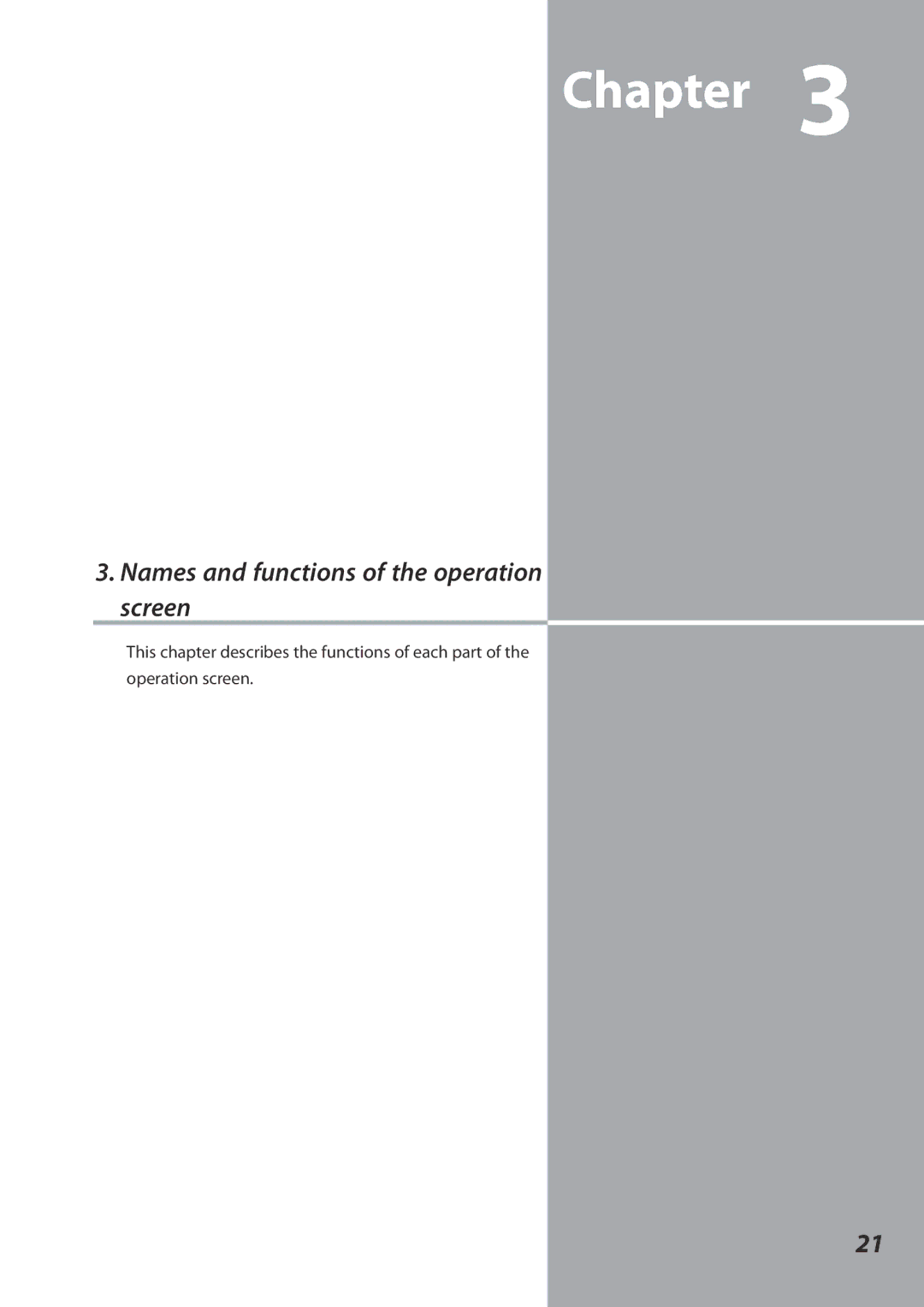 Sanyo QXXAVC922---P, SO-WIN-KF3AC owner manual Names and functions of the operation screen 