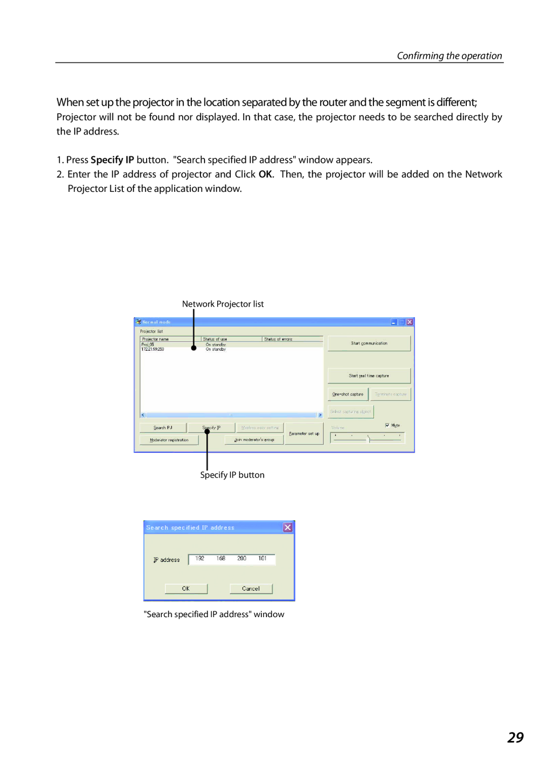 Sanyo QXXAVC922---P, SO-WIN-KF3AC owner manual Confirming the operation 