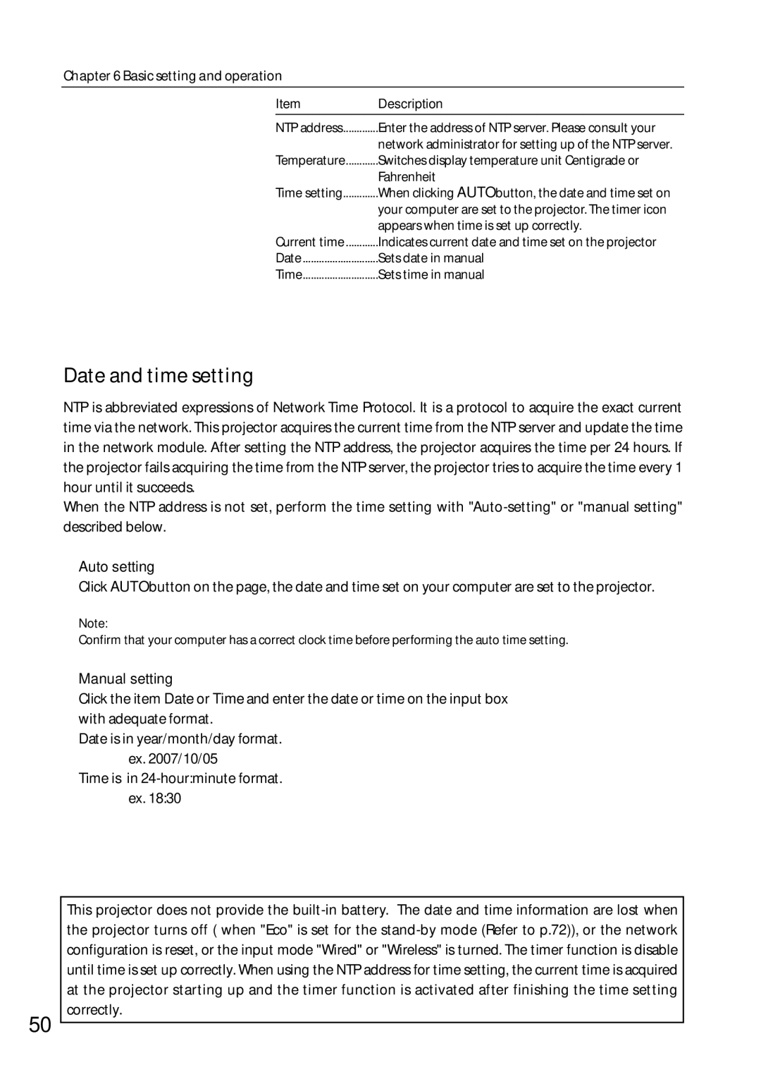 Sanyo SO-WIN-KF3AC, QXXAVC922---P owner manual Date and time setting, Auto setting, Manual setting 