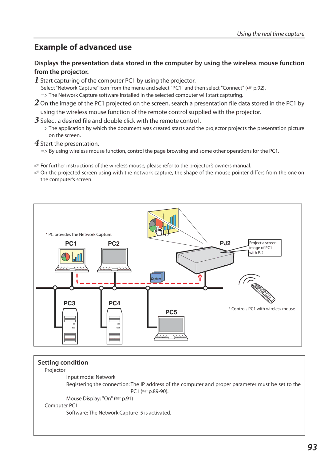 Sanyo QXXAVC922---P, SO-WIN-KF3AC owner manual Example of advanced use, Setting condition 