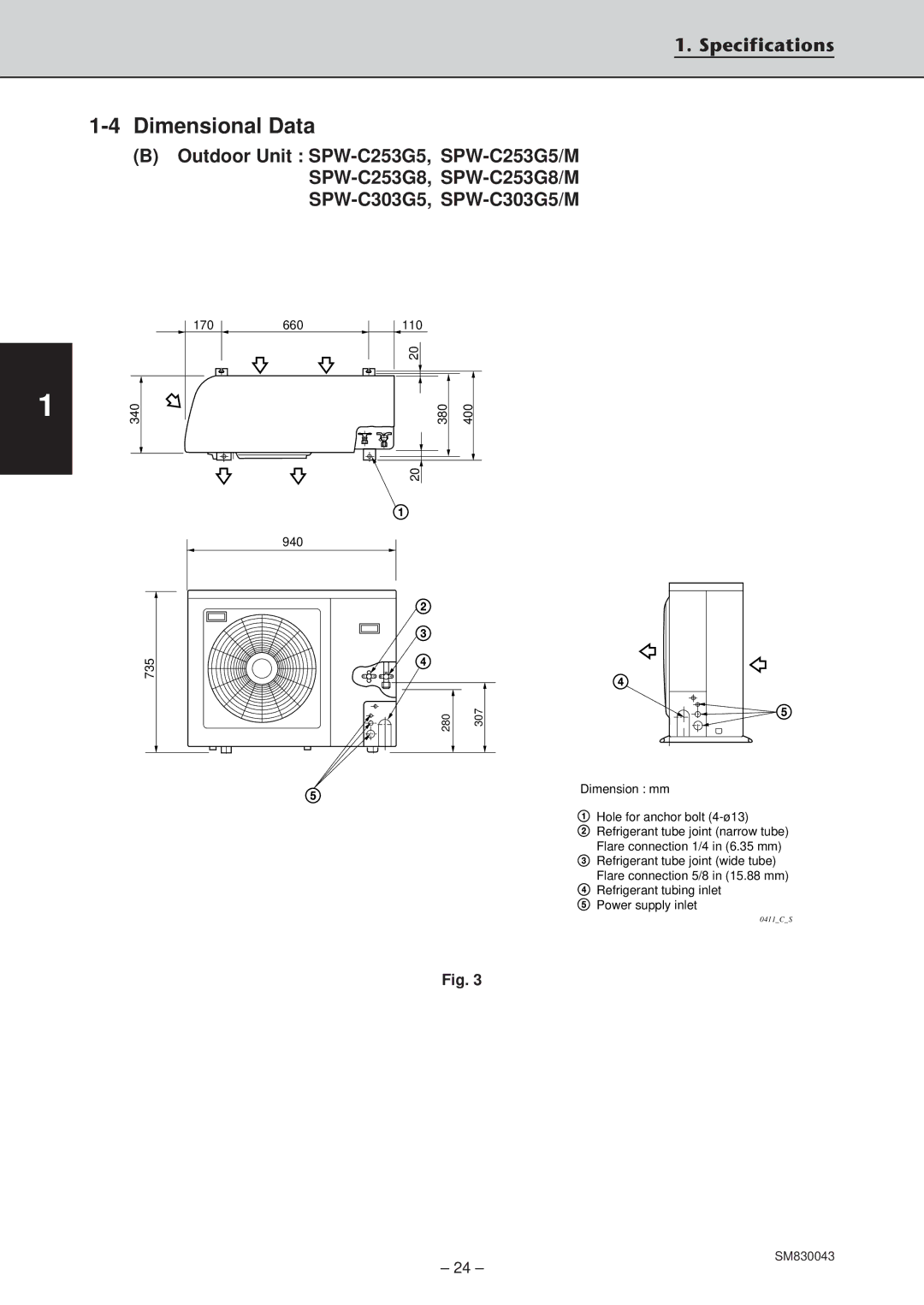 Sanyo SPW-T363GS56, SPW-T483G56, SPW-T483GS56, SPW-C363G8, SPW-T363G56, SPW-T253G56, SPW-C253G5 170660 340 940 735 110 380 400 