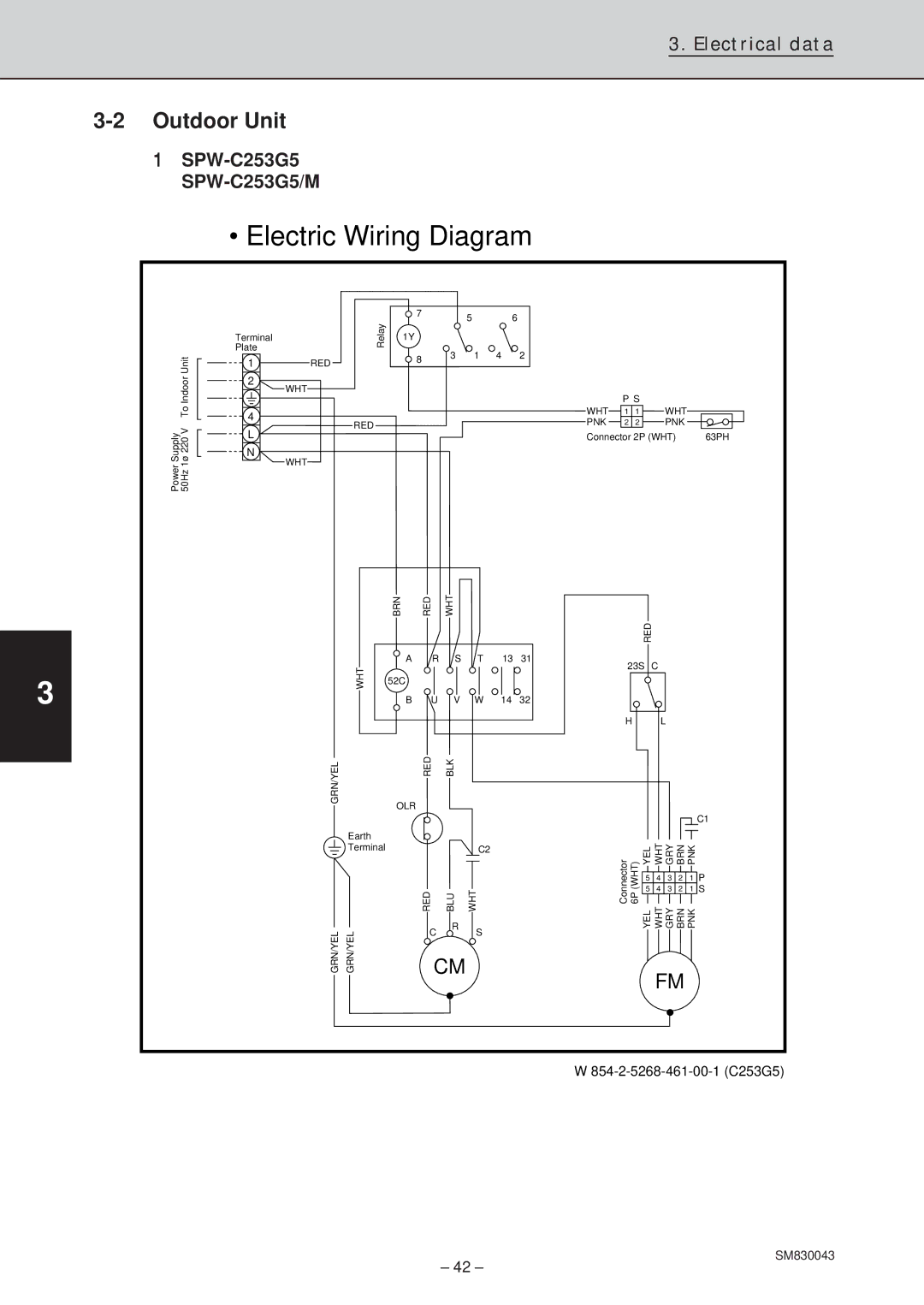 Sanyo SPW-T363GS56, SPW-T483G56, SPW-T483GS56, SPW-C363G8, SPW-T363G56, SPW-T253G56 Outdoor Unit, SPW-C253G5 SPW-C253G5/M 