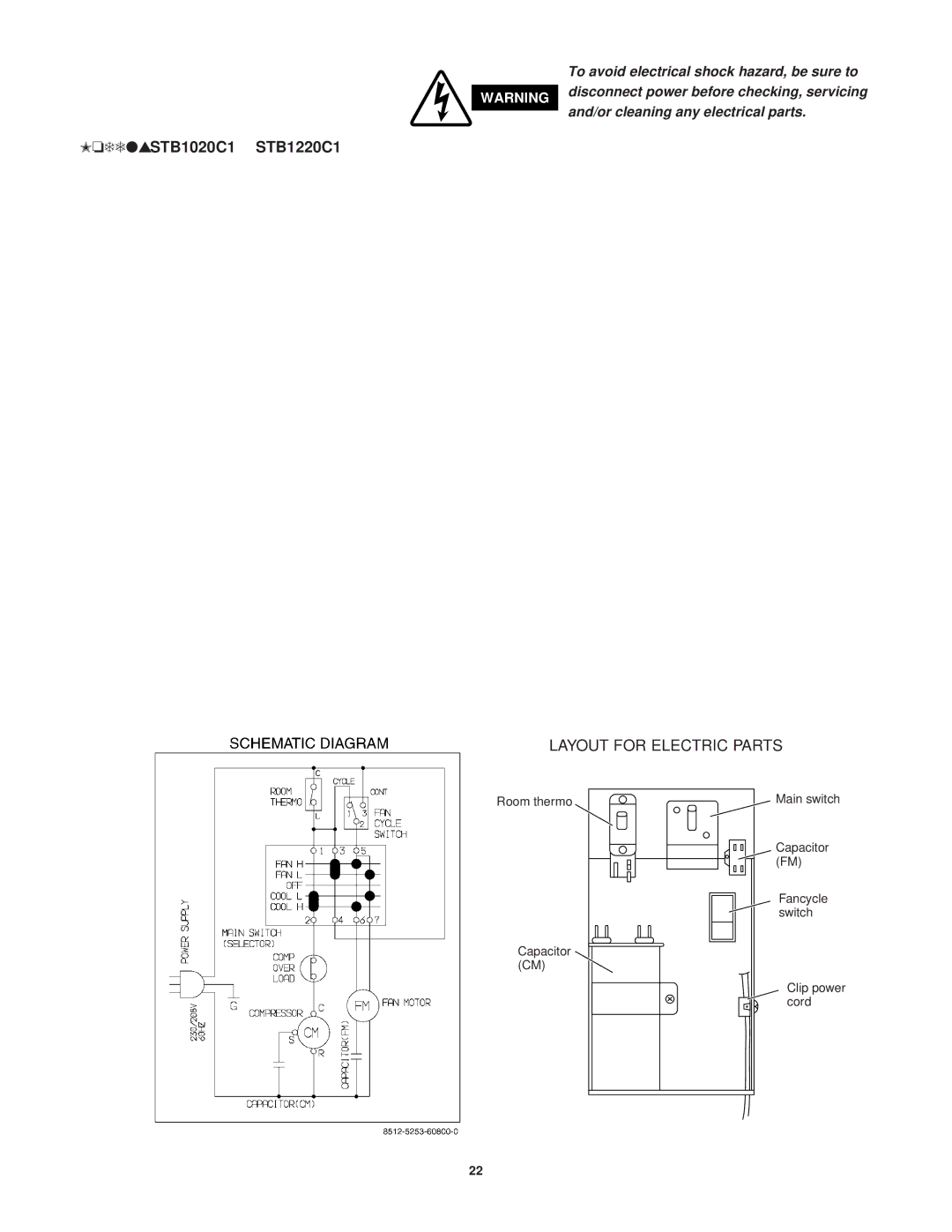 Sanyo STB0823H1, STB0810C1, STB1010C1, STB1023C1, STB1123C1, STB0811C1 service manual Models STB1020C1 STB1220C1 