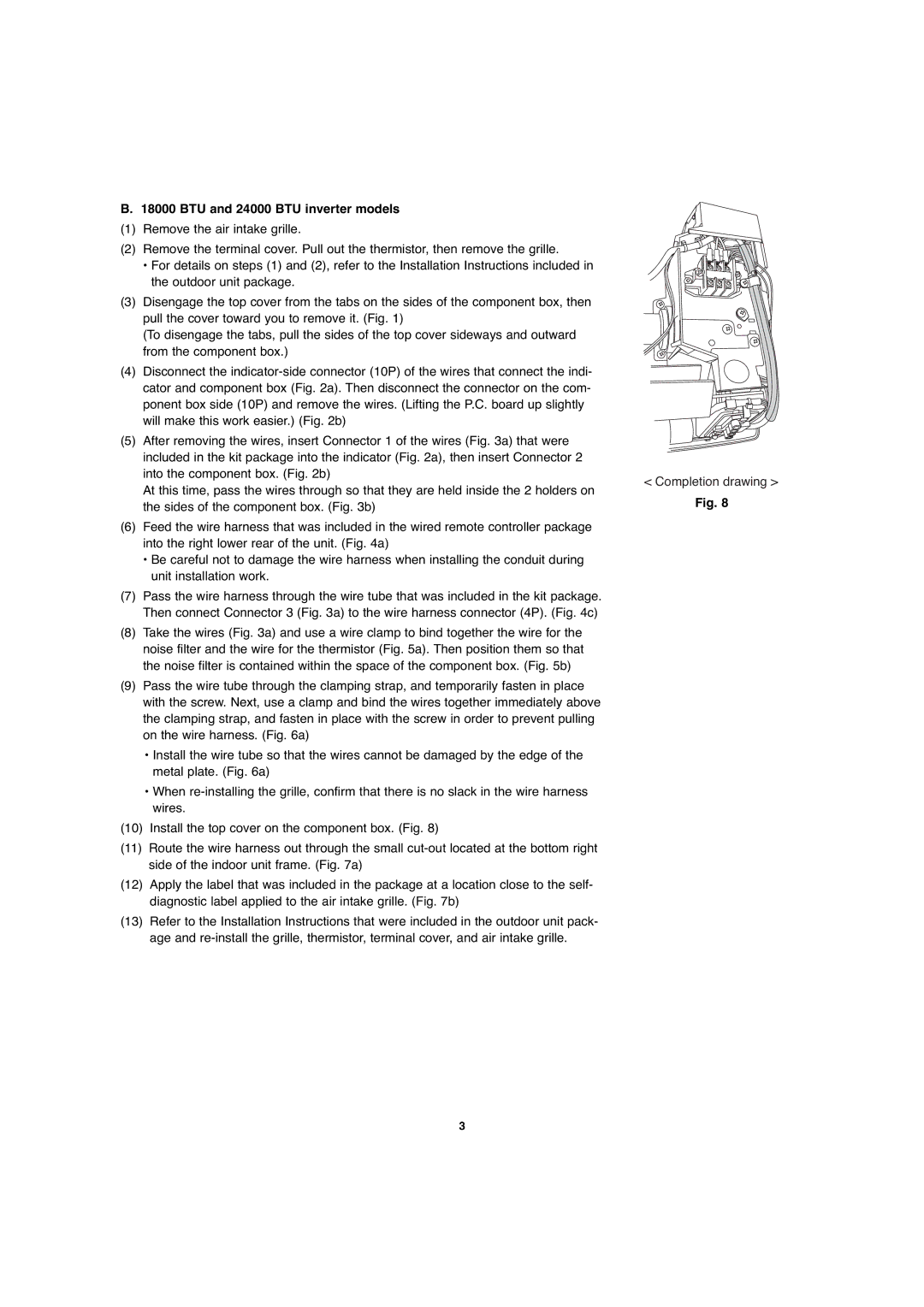 Sanyo STK-RCS-7TWSUA service manual BTU and 24000 BTU inverter models 