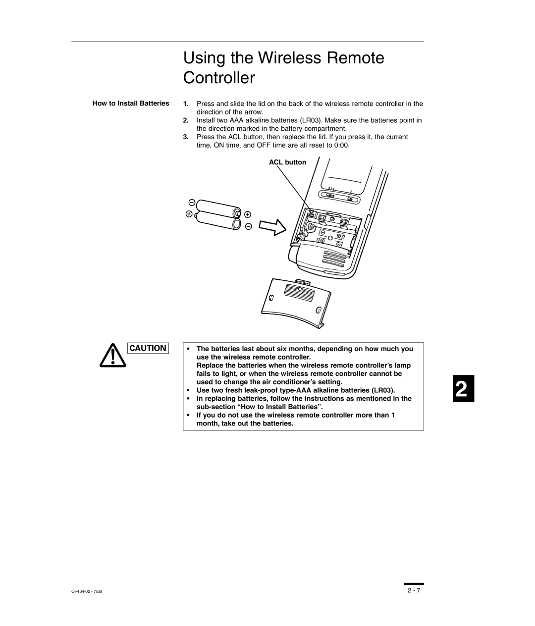 Sanyo RCS-SH80UA, TM-SH80UG, SHA-KC64UG, RCS-SH80UG Using the Wireless Remote Controller, How to Install Batteries 