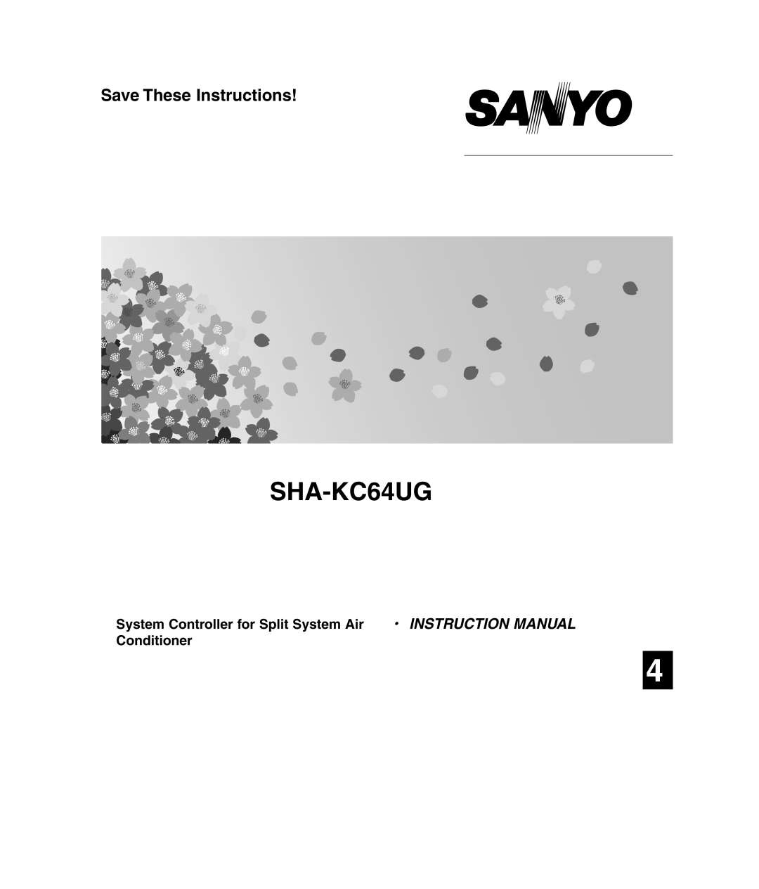 Sanyo SHA-KC64UG, TM-SH80UG, RCS-SH80UG, RCS-SH80UA instruction manual 