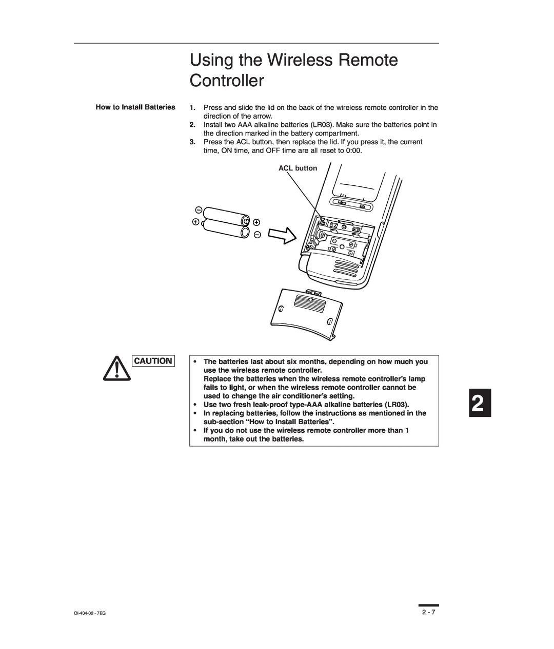 Sanyo RCS-SH80UA, TM-SH80UG, SHA-KC64UG, RCS-SH80UG instruction manual Using the Wireless Remote Controller 